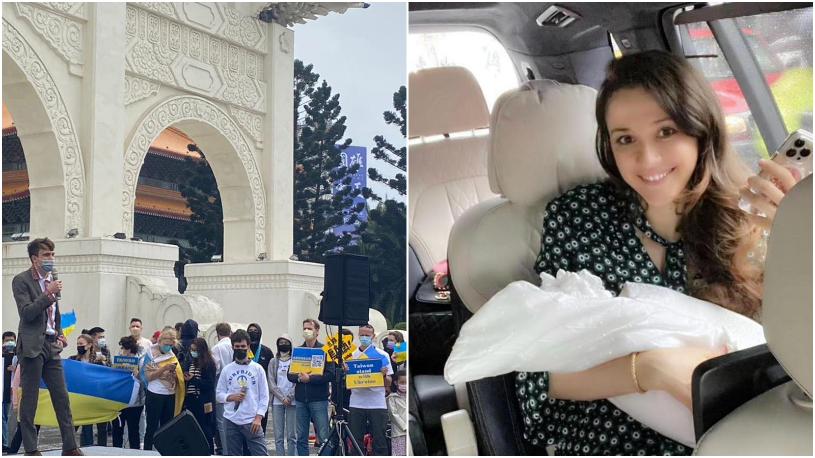 生下二寶才剛離開月子中心的瑞莎，卻面臨家鄉戰爭的消息，還在當地的家人讓她相當無助。（翻攝自瑞莎臉書）