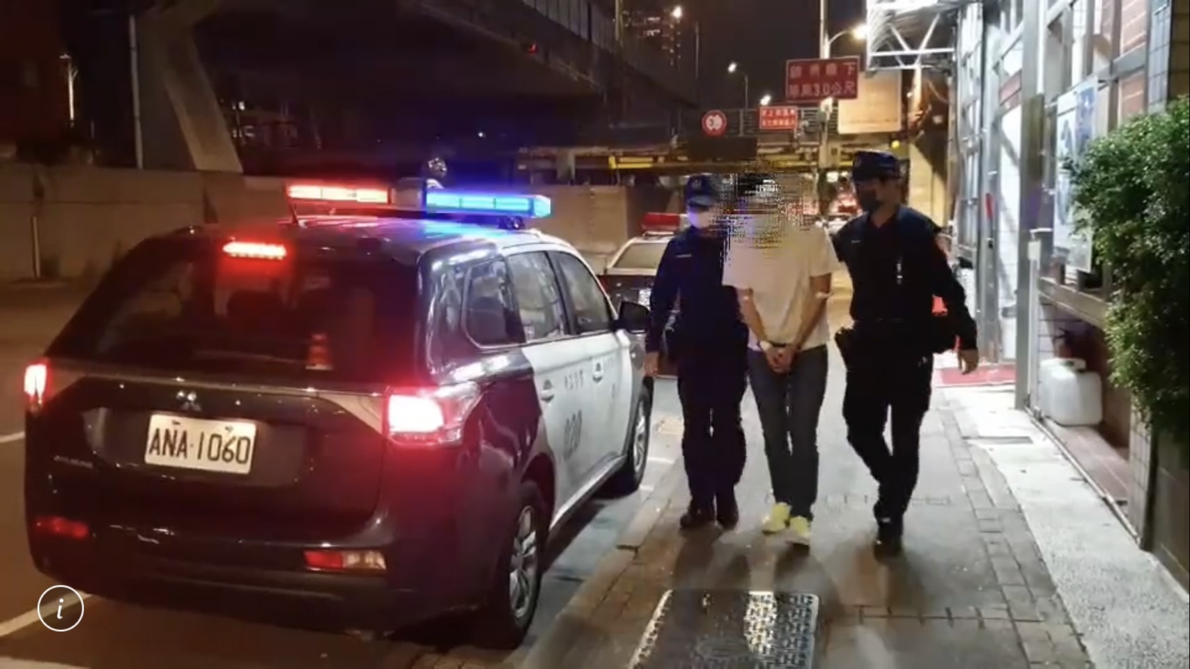 蔡男訊後被依公共危險罪及傷害罪送辦。（翻攝畫面）