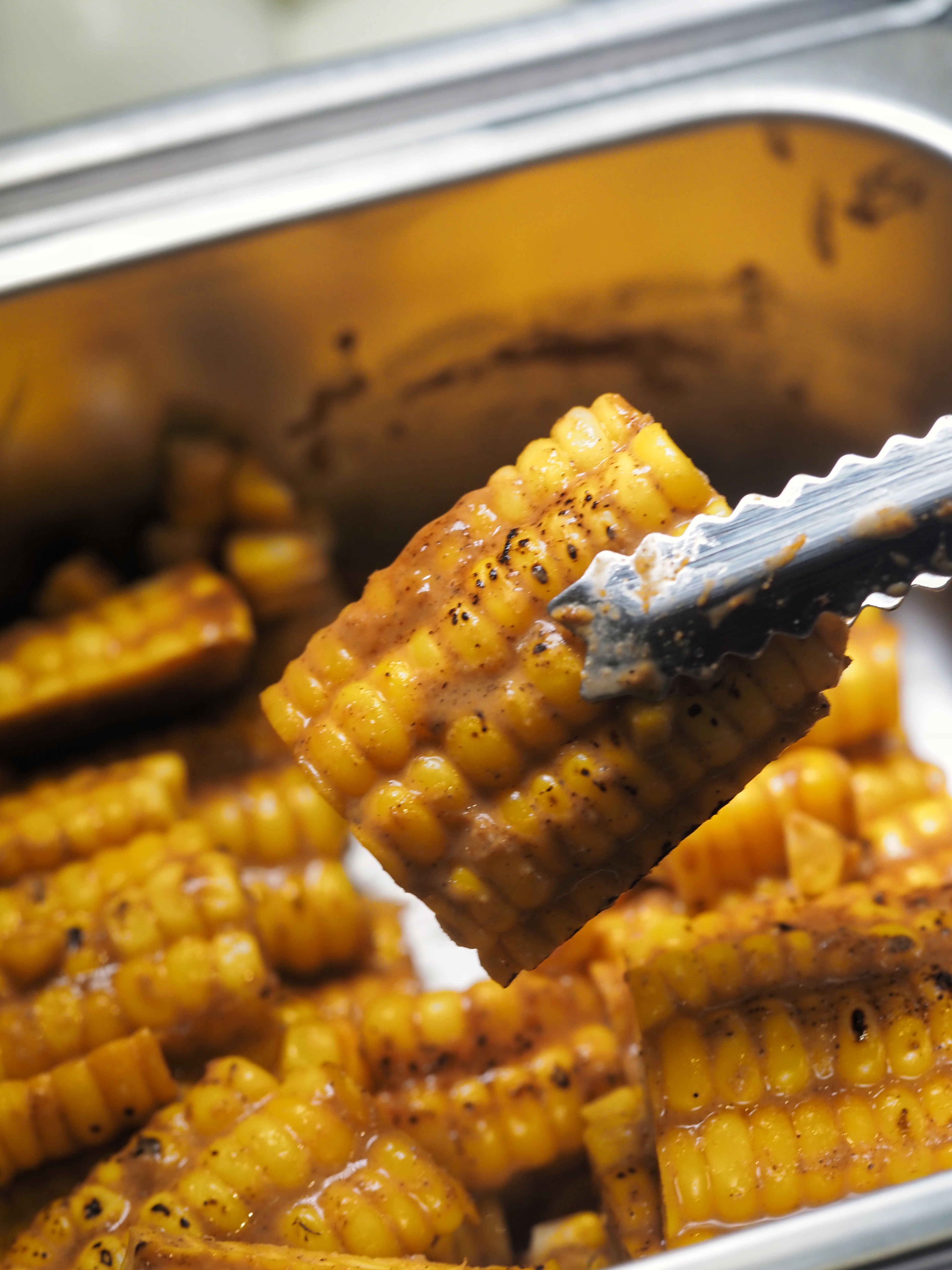「BBQ風味烤玉米」同樣是台北店限定，甜鹹醬汁讓人想起夜市烤玉米。