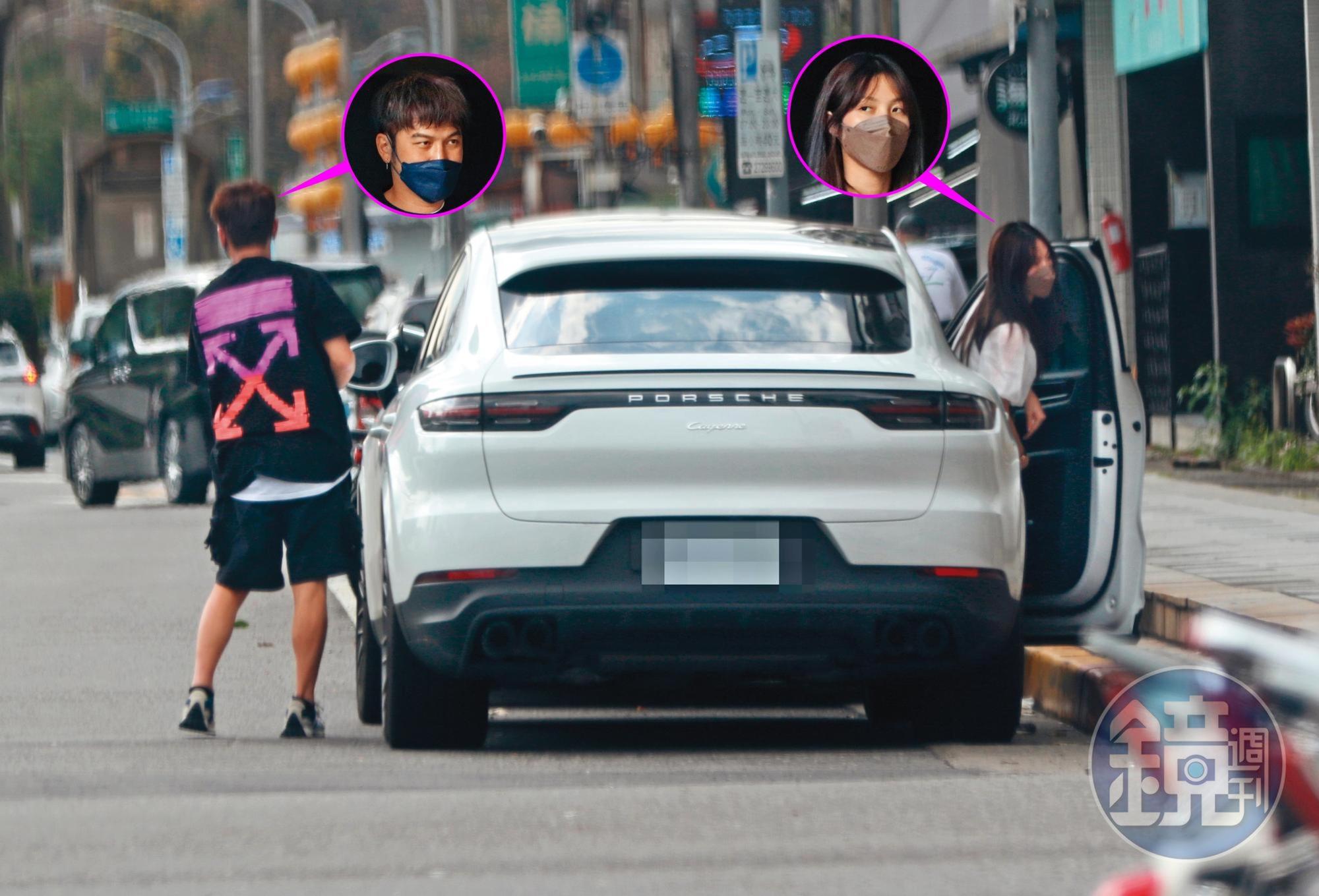 3/1 14:55,KID換開Porsche Cayenne豪華休旅車,感覺得出目前生活已經要朝舒適居家方向前進。