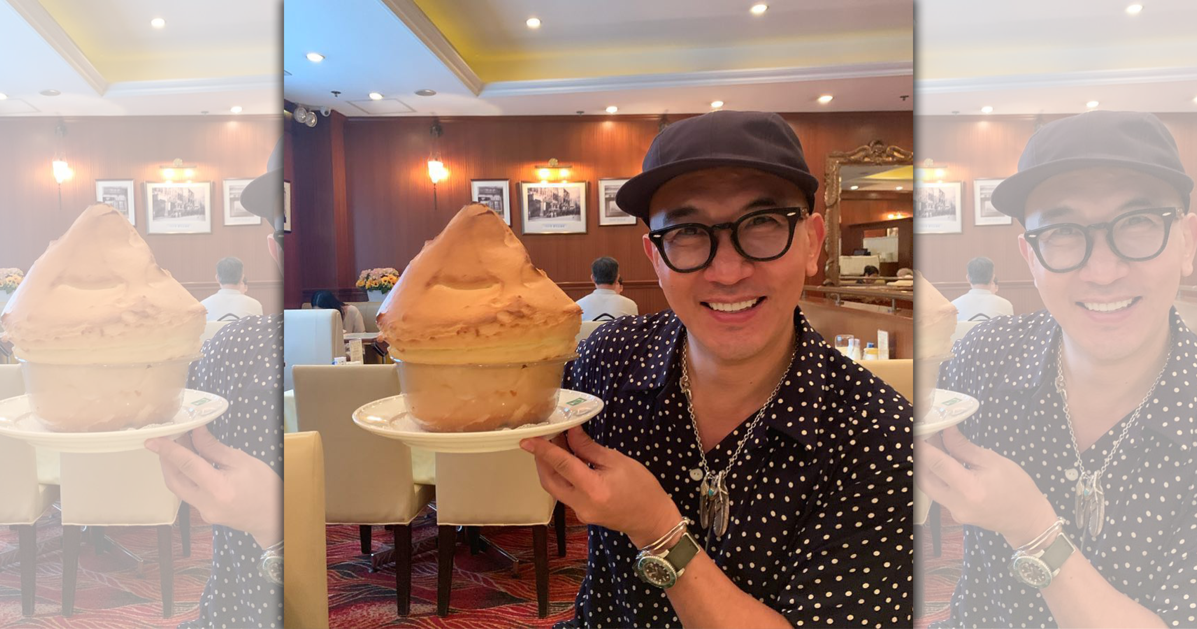 光頭已是具俊曄的個人特色，但其實他年輕時也是有毛一族。（翻攝具俊曄IG)