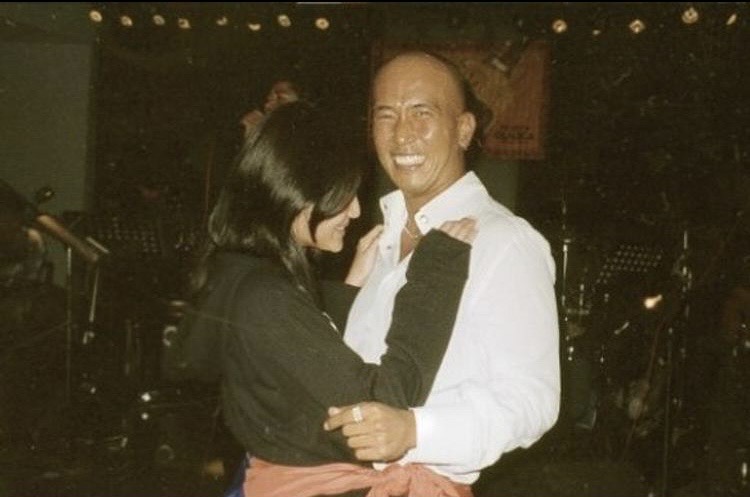 大S和具俊曄24年前的合照。(翻攝自微博)