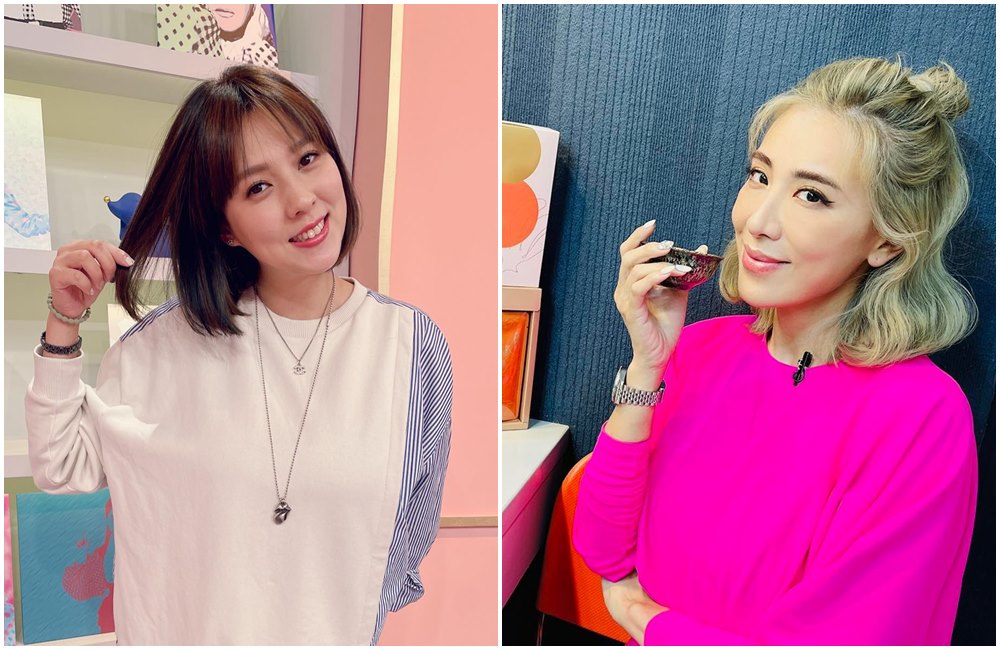 小禎（右圖）回憶當年拍片時冷對朱芯儀（左圖），覺得自己很幼稚。（翻攝小禎、朱芯儀臉書）