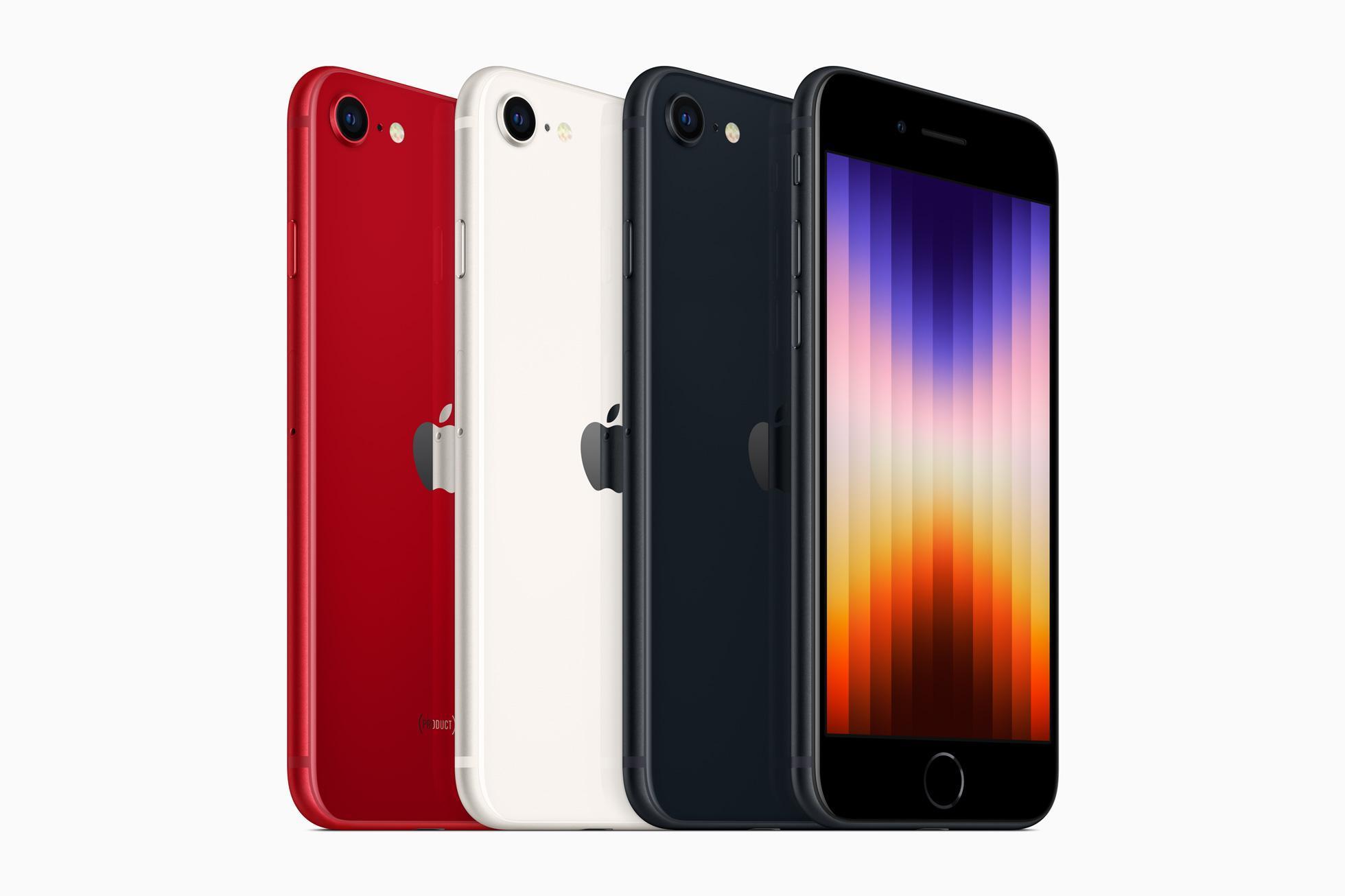 蘋果推出了史上最便宜的5G iPhone SE3,訂價策略有前「利」可循。(翻攝自蘋果官網)