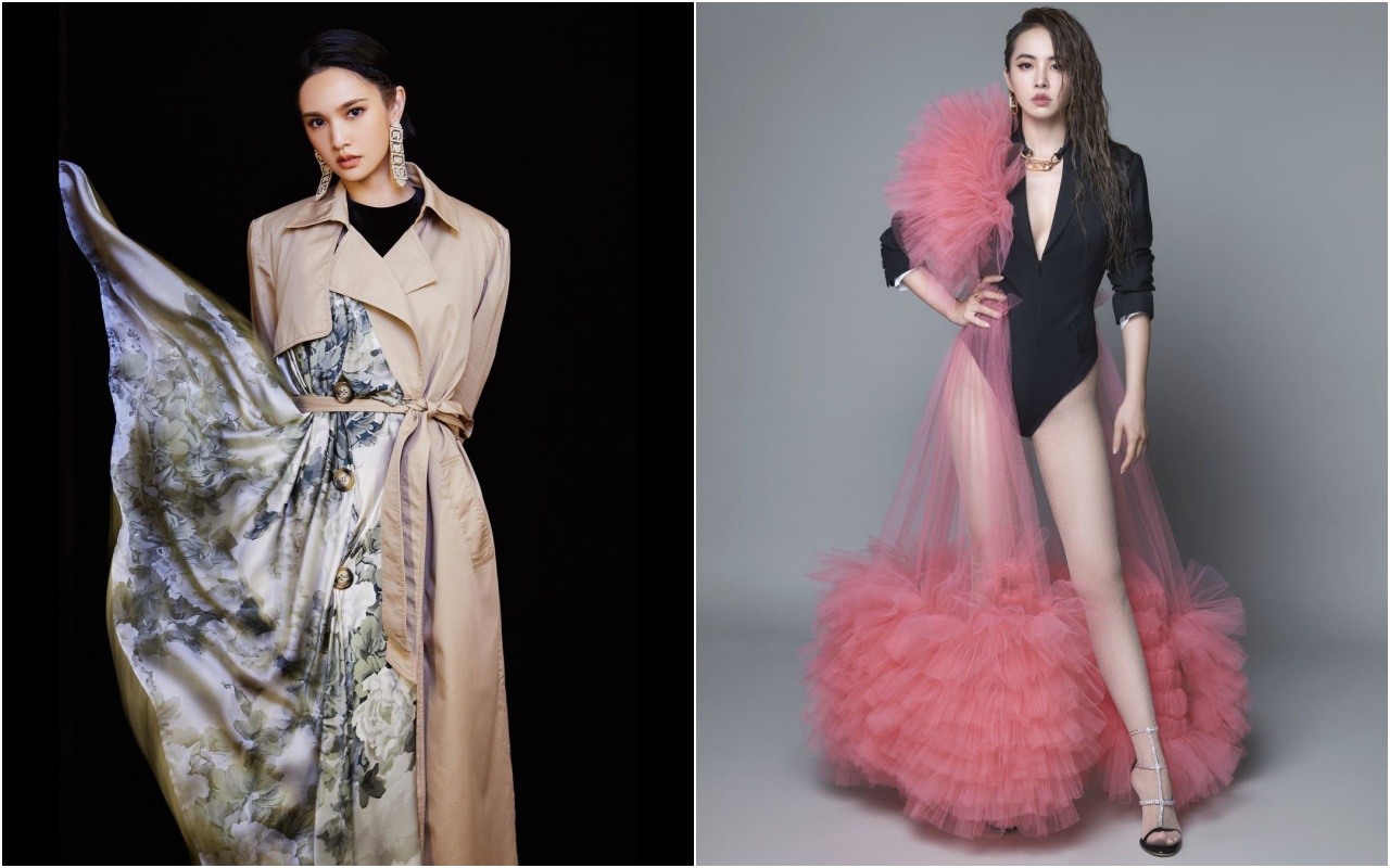 （左起）楊丞琳、蔡依林分別穿過Act n°1服裝。（翻攝自網路）