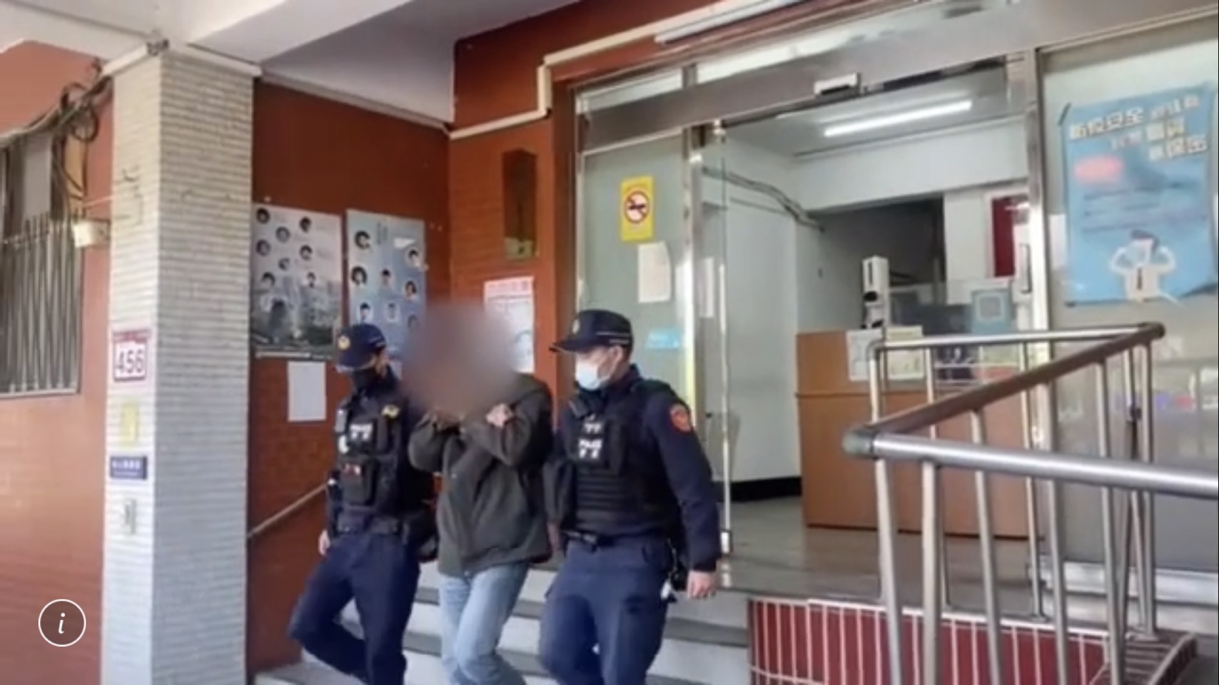 警方偵訊後將張男依竊盜罪嫌移送法辦。（翻攝畫面）