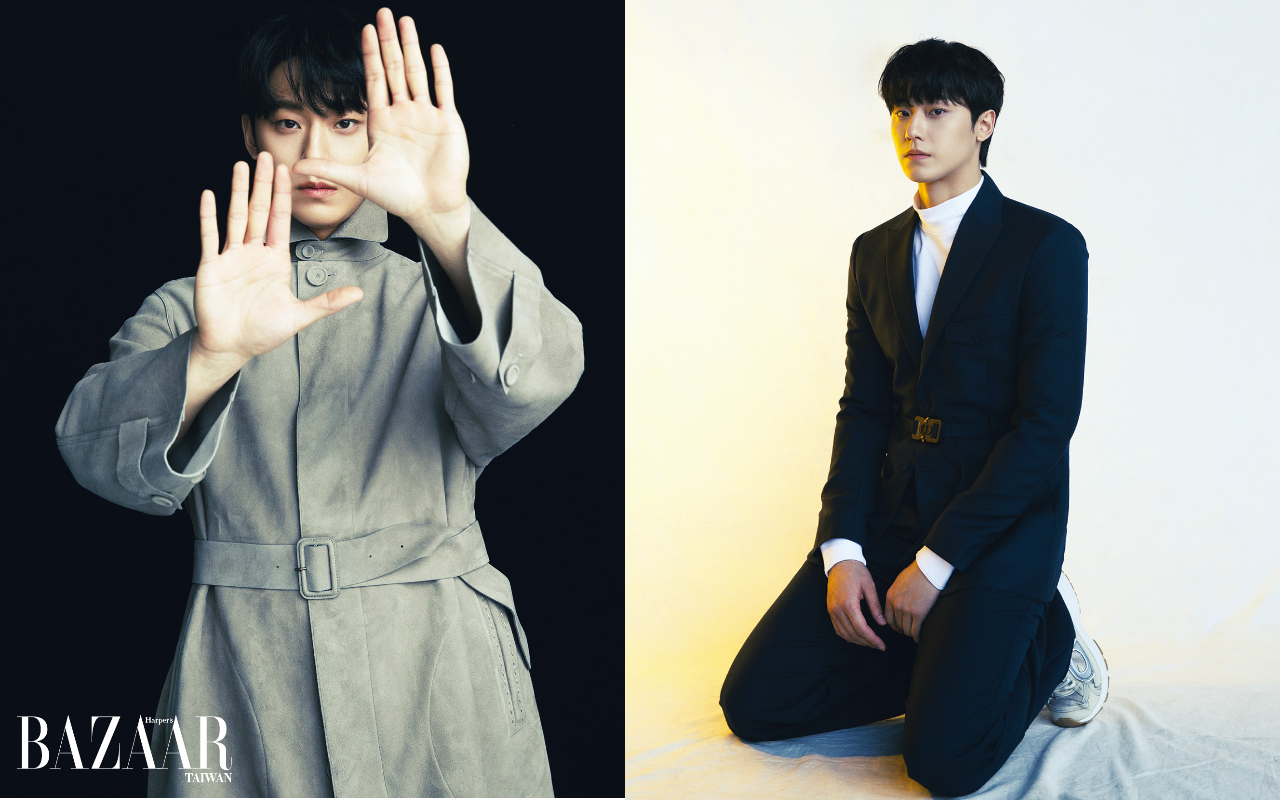 李到晛登上《BAZAAR MAN》3月號封面，這個鄰家男孩有著「重回18歲」的少年外表、大叔內心。（《Harpe's BAZAAR》國際中文版提供）