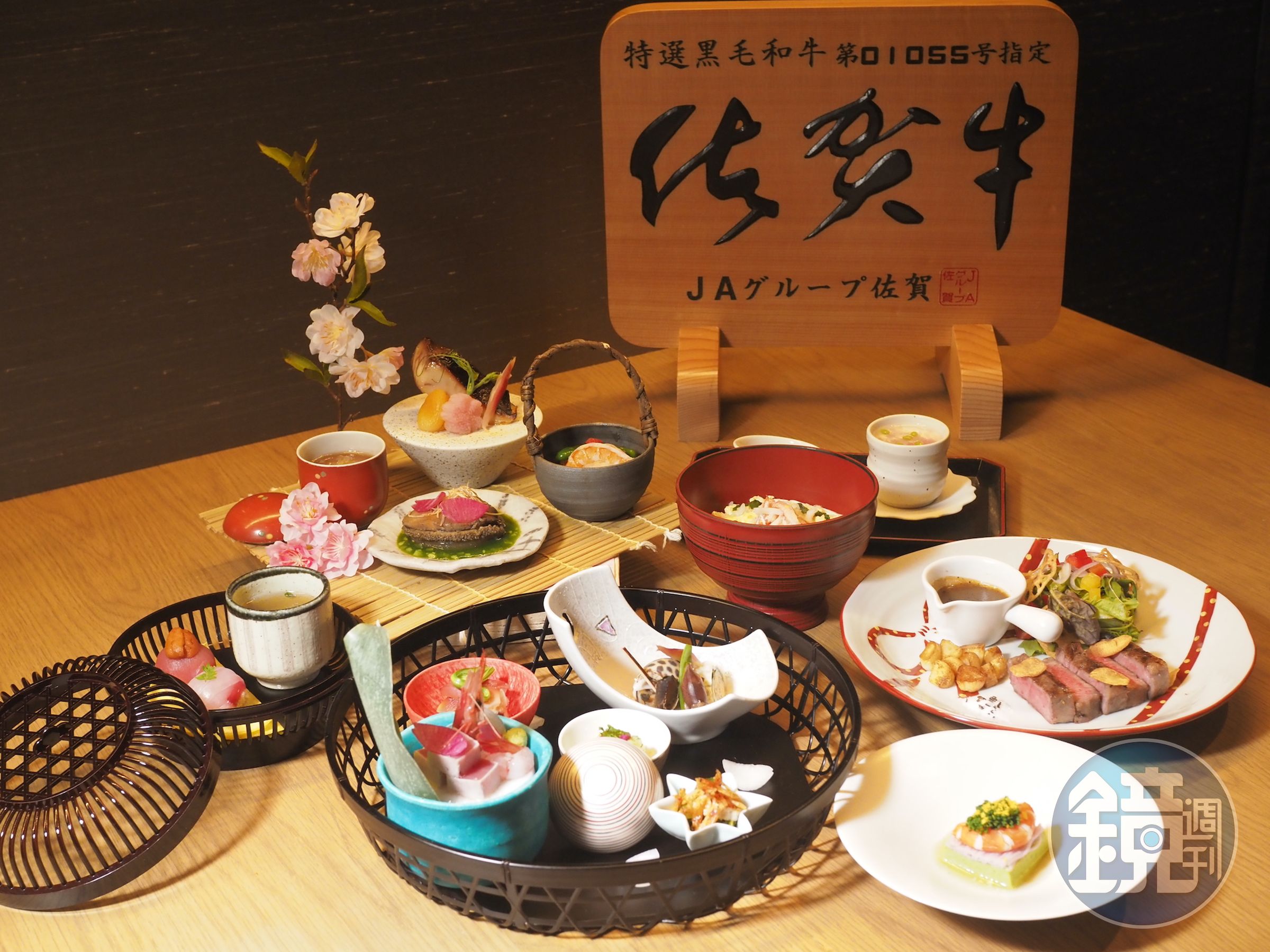 「晴山日本料理」以佐賀牛與時令海鮮，推出「日本佐賀特別套餐」。（4,200元／套）