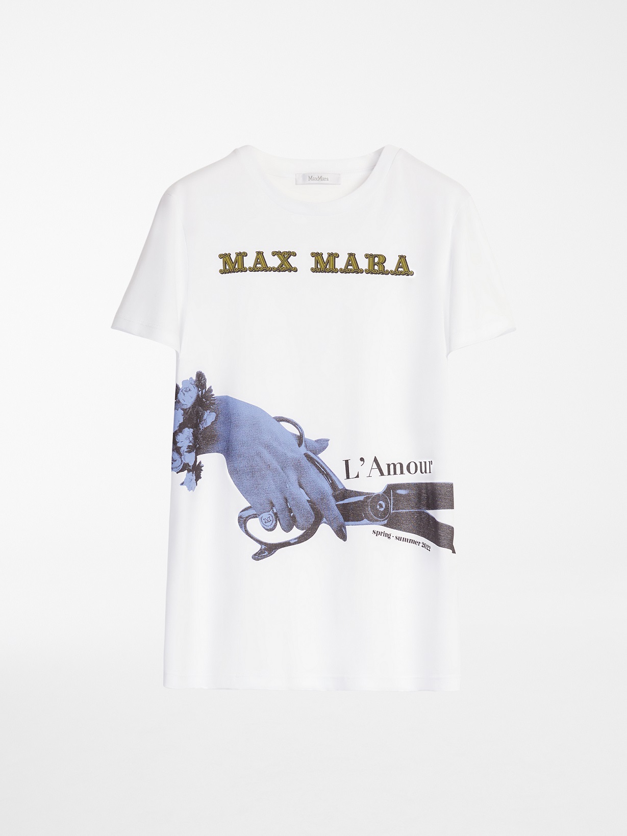 象徵品牌世代傳承的精湛工藝的裁縫之手T-Shirt。NT$15,800（華敦提供）