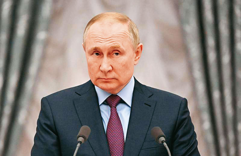 國際刑事法院應39國要求，將對俄羅斯總統普丁針對烏克蘭發起的戰爭罪、危害人類罪展開調查。（翻攝推特）