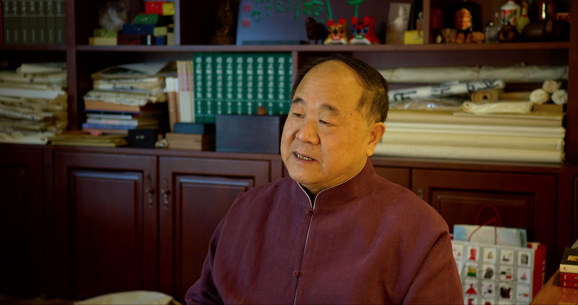 諾貝爾文學獎得主莫言在訪問中推崇朱西甯的文學成就。（目宿媒體提供）