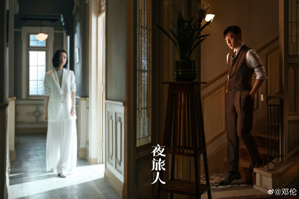 鄧倫與倪妮合作新戲《夜旅人》,將有可能因為他的逃稅醜聞無法播出。(翻攝鄧倫微博)
