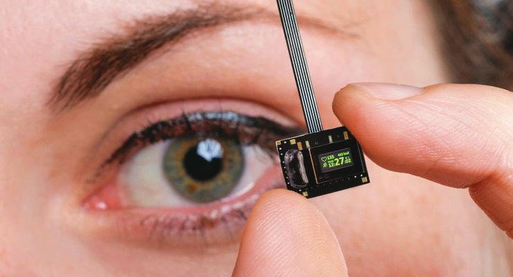 專家預測,蘋果智慧眼鏡將採用Micro OLED(圖)及光波導兩大關鍵技術,解決AR/VR裝置為人所詬病的笨重等問題。(翻攝自Fraunhofer FEP官網)