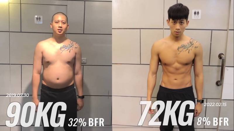 何孟遠秀出暴肥巨肚，模樣相當驚人。（翻攝自何孟遠IG）