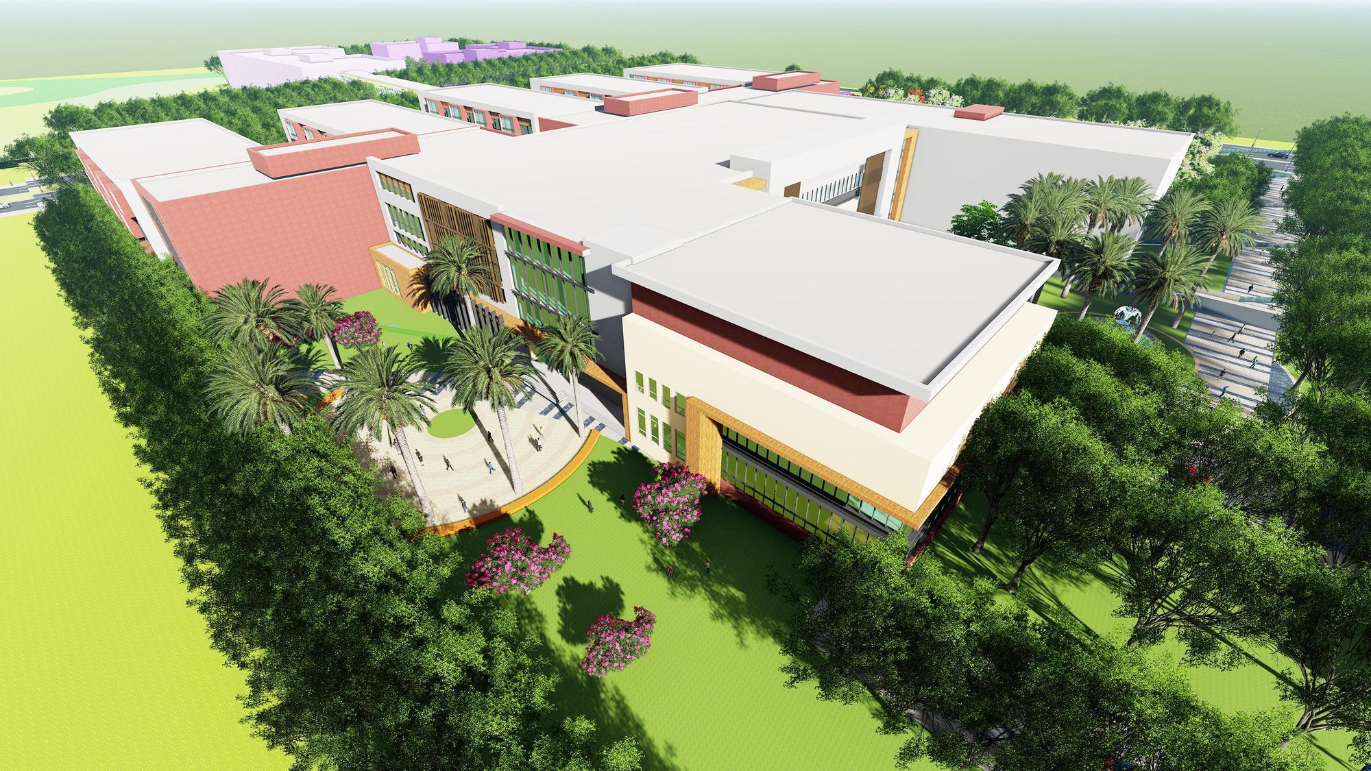 清華大學桃園醫院模擬圖。（清大提供）