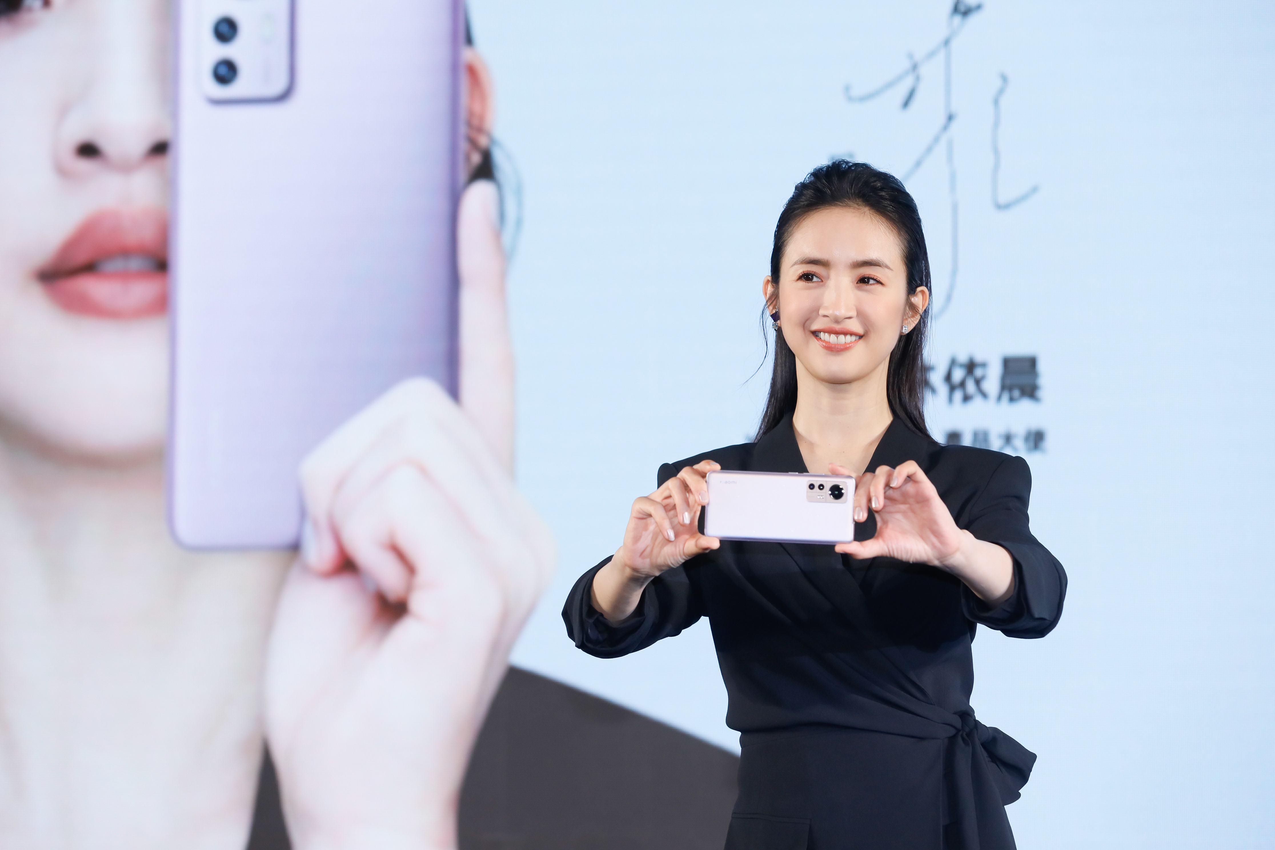 林依晨今為小米手機出席新品發表會。