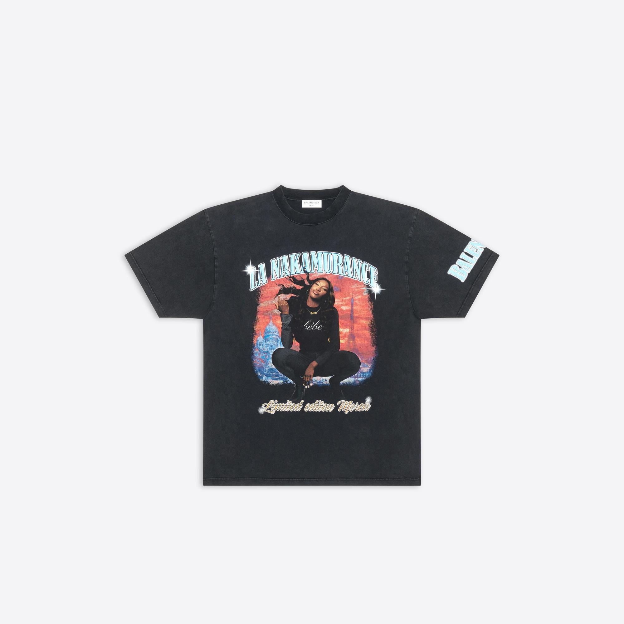 AYA NAKAMURA黑色短袖棉T NT$20,300 Balenciaga。(Balenciaga提供)