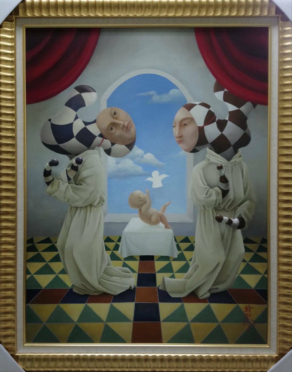 林鈴凱說，台灣的獨立藝術家不僅要創作，還要費心尋找展場、經費，非常辛苦；圖為林鈴凱作品。（讀者提供）