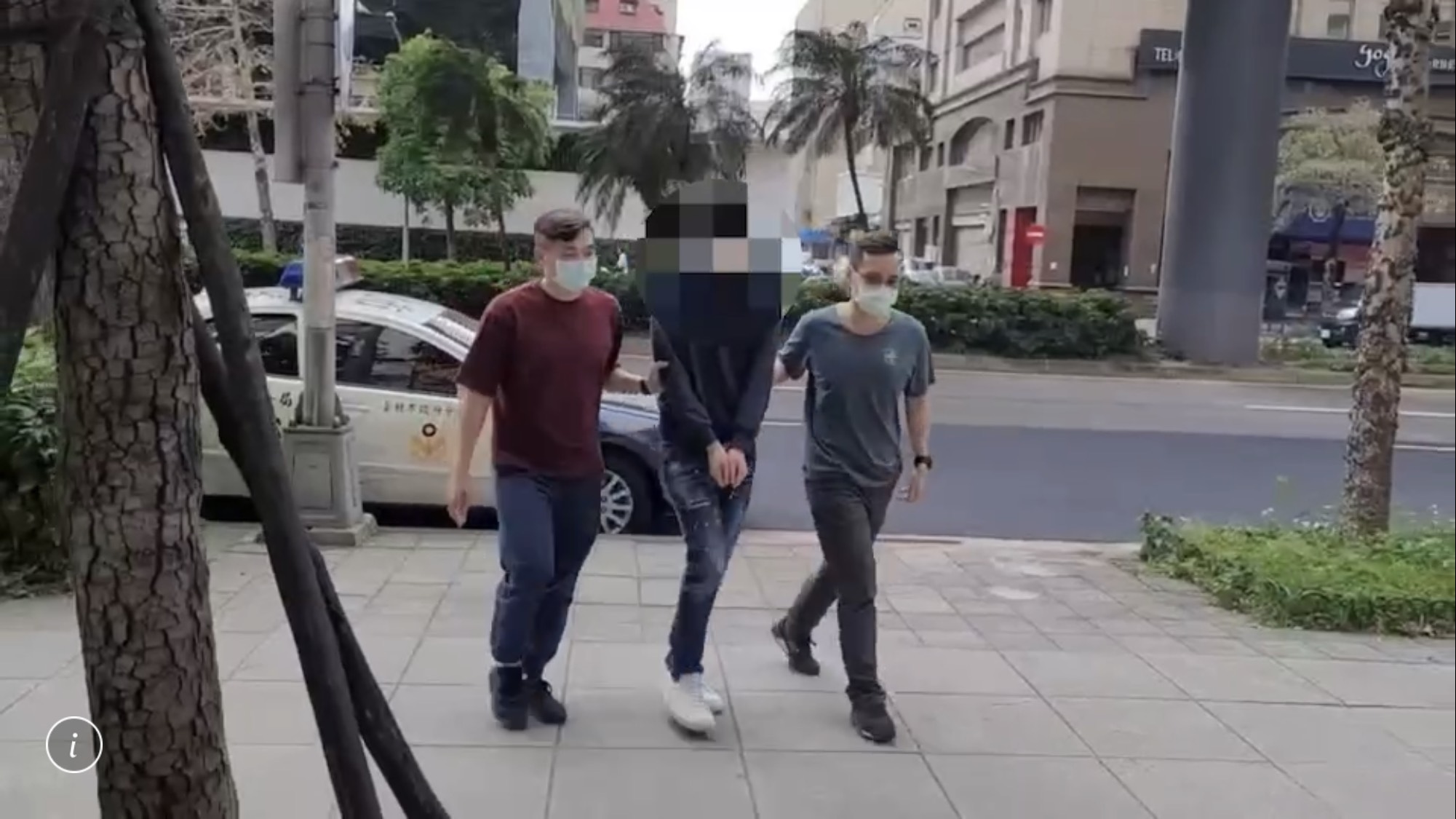 警方循線逮捕游男送辦。（翻攝畫面）