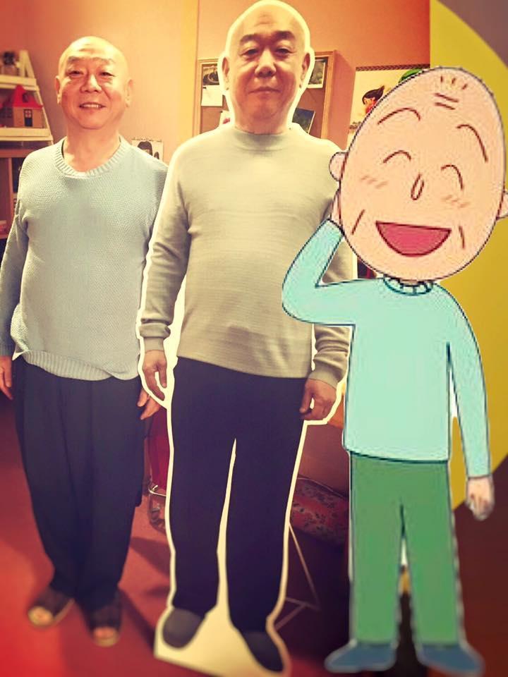 顧寶明演出小丸子爺爺維妙維肖。(翻攝臉書)