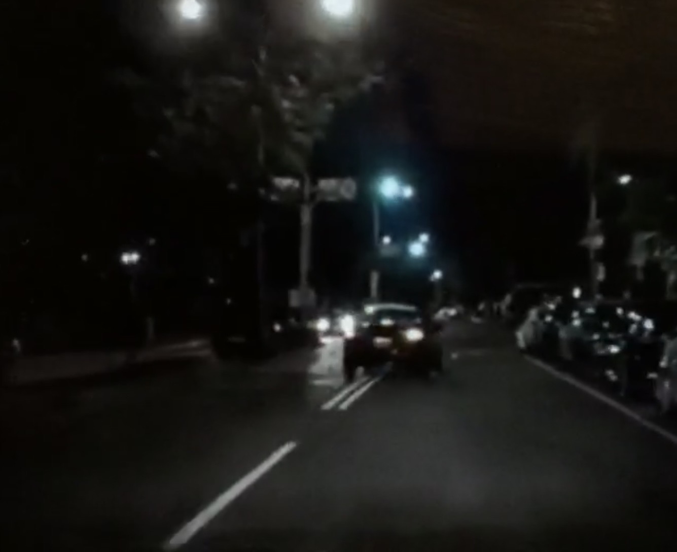 簡男高速駕車還在路上蛇行。（翻攝畫面）