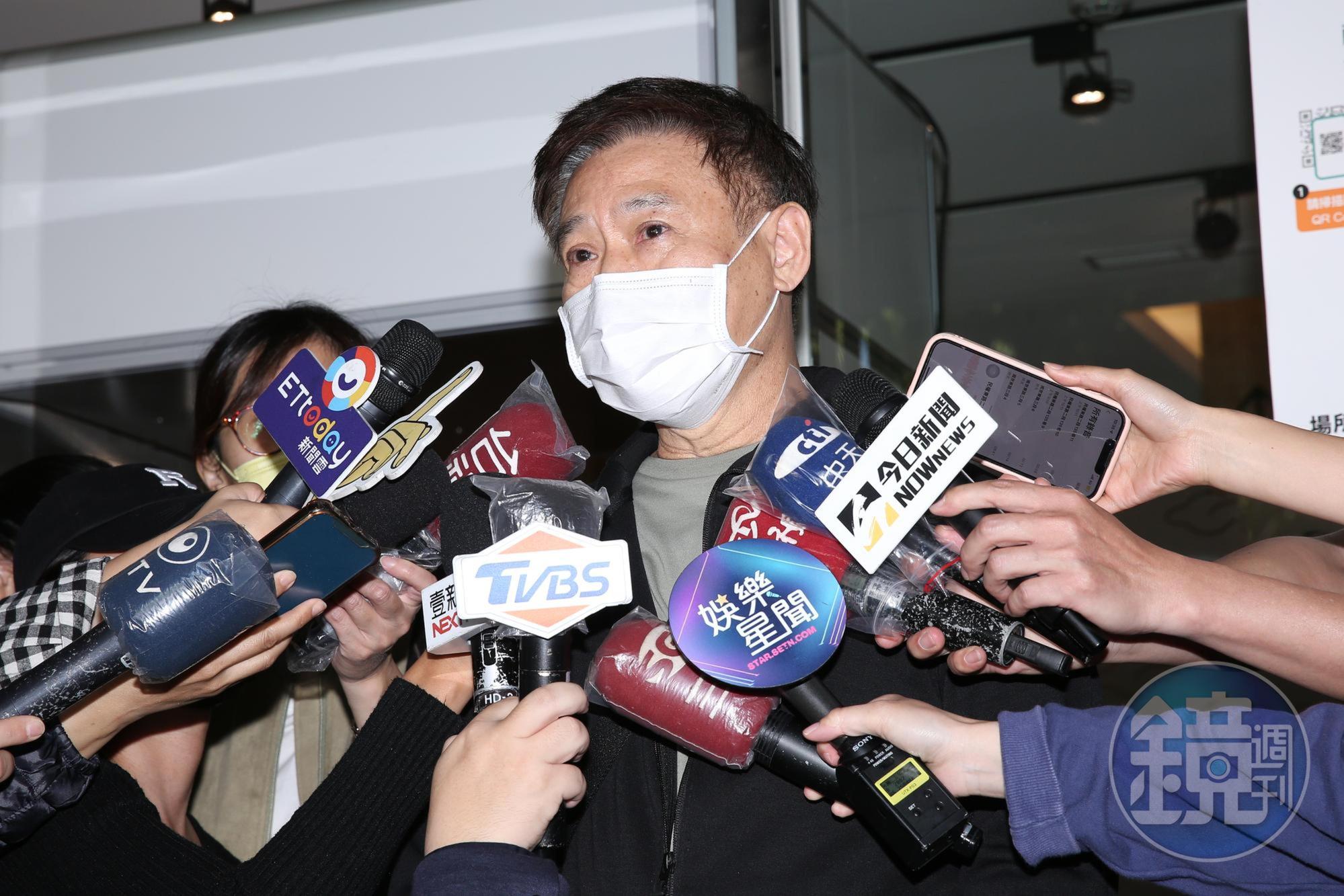 朱陸豪對顧寶明突然辭世相當錯愕,希望他在天上拍更多好戲,「未來都會在天上相遇。」