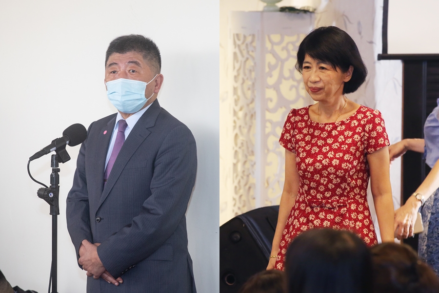 陳佩琪（右）日前質疑陳時中（左），若是當初有讓東洋購買BNT，也許疫情就不會死那麼多人。（本刊資料照）