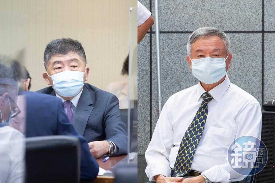 前衛生署長楊志良（右）在臉書批評衛福部長陳時中（左）「想害台灣絕子絕孫」。（本刊資料照）
