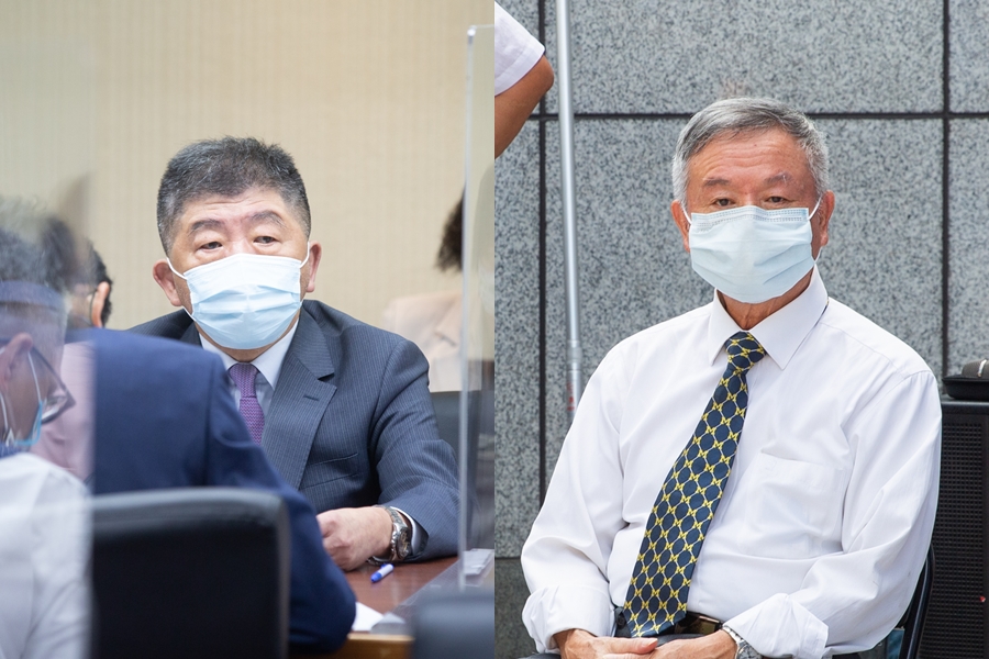 前衛生署長楊志良（右）在臉書批評衛福部長陳時中（左）「想害台灣絕子絕孫」。（本刊資料照）
