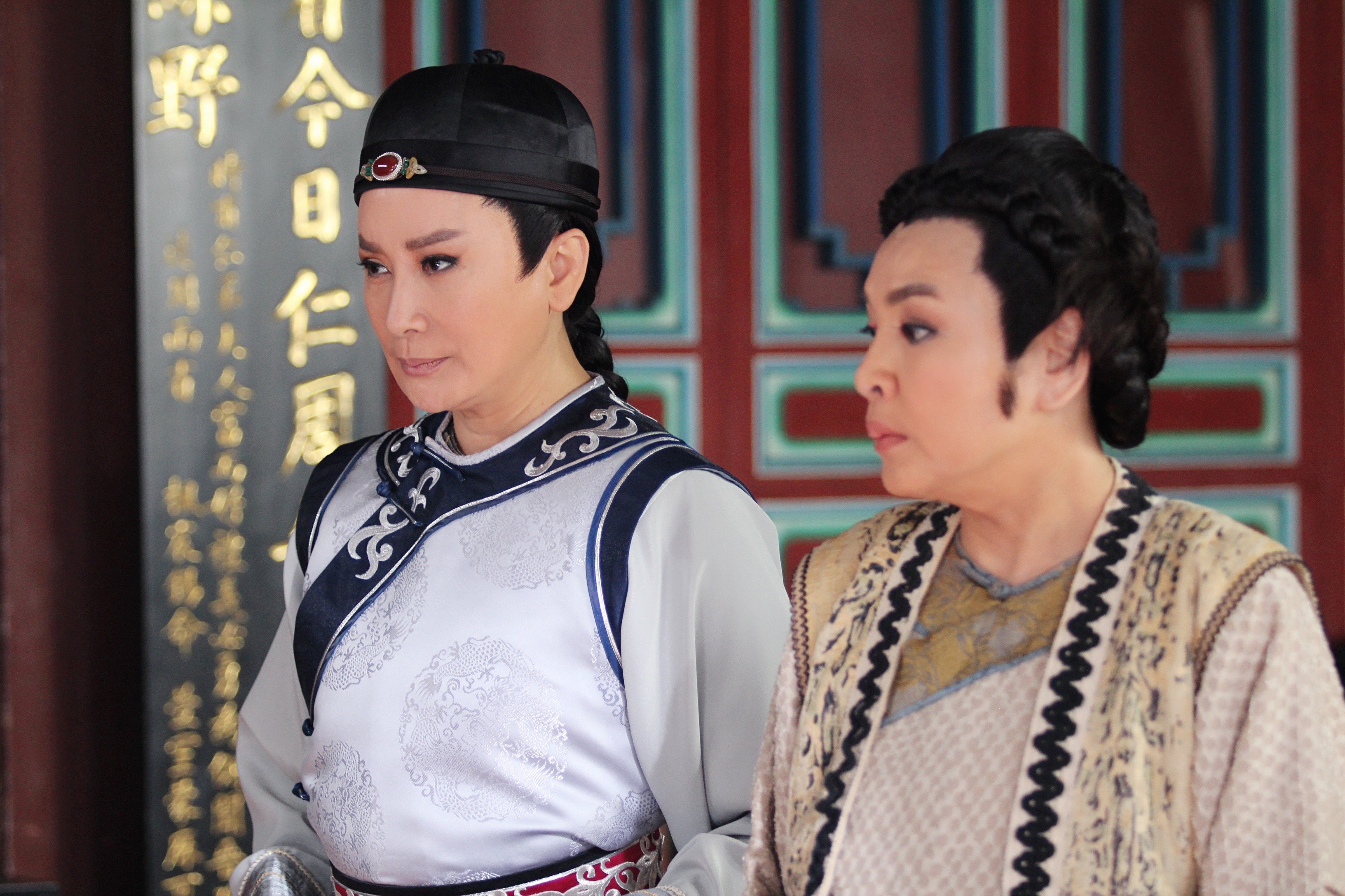 陳亞蘭和紀麗如在《嘉慶君遊臺灣》對戲精采有趣。（欣湉國際提供）