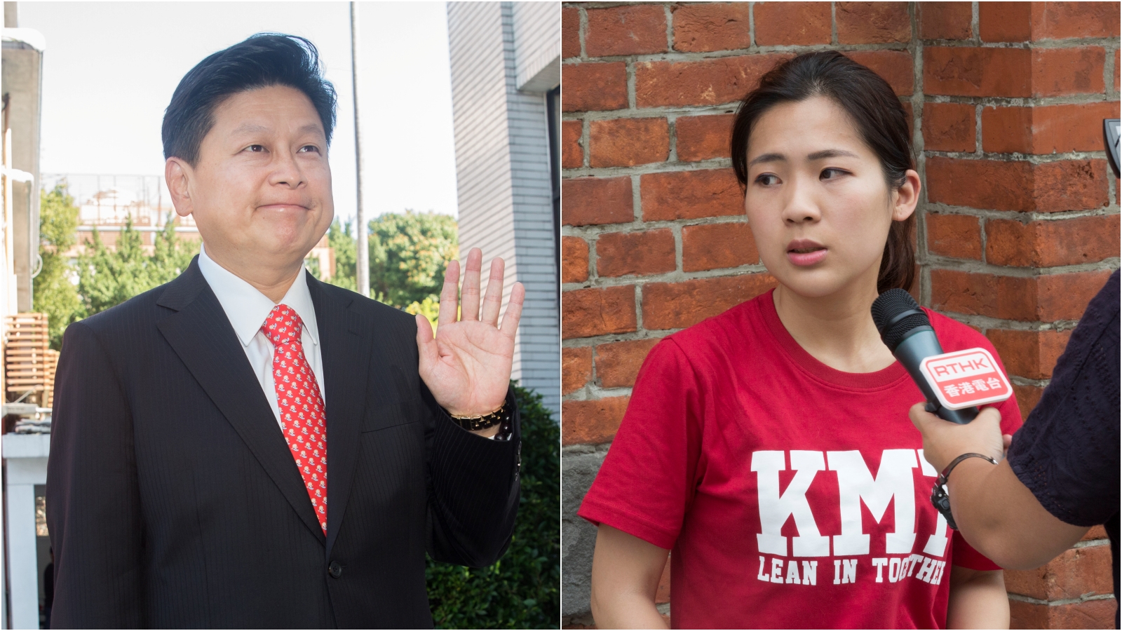 傅崐萁（左）遭徐巧芯（右）檢舉在中常委選舉涉嫌賄選，考紀會認定證據不足不處分。（本刊資料照）