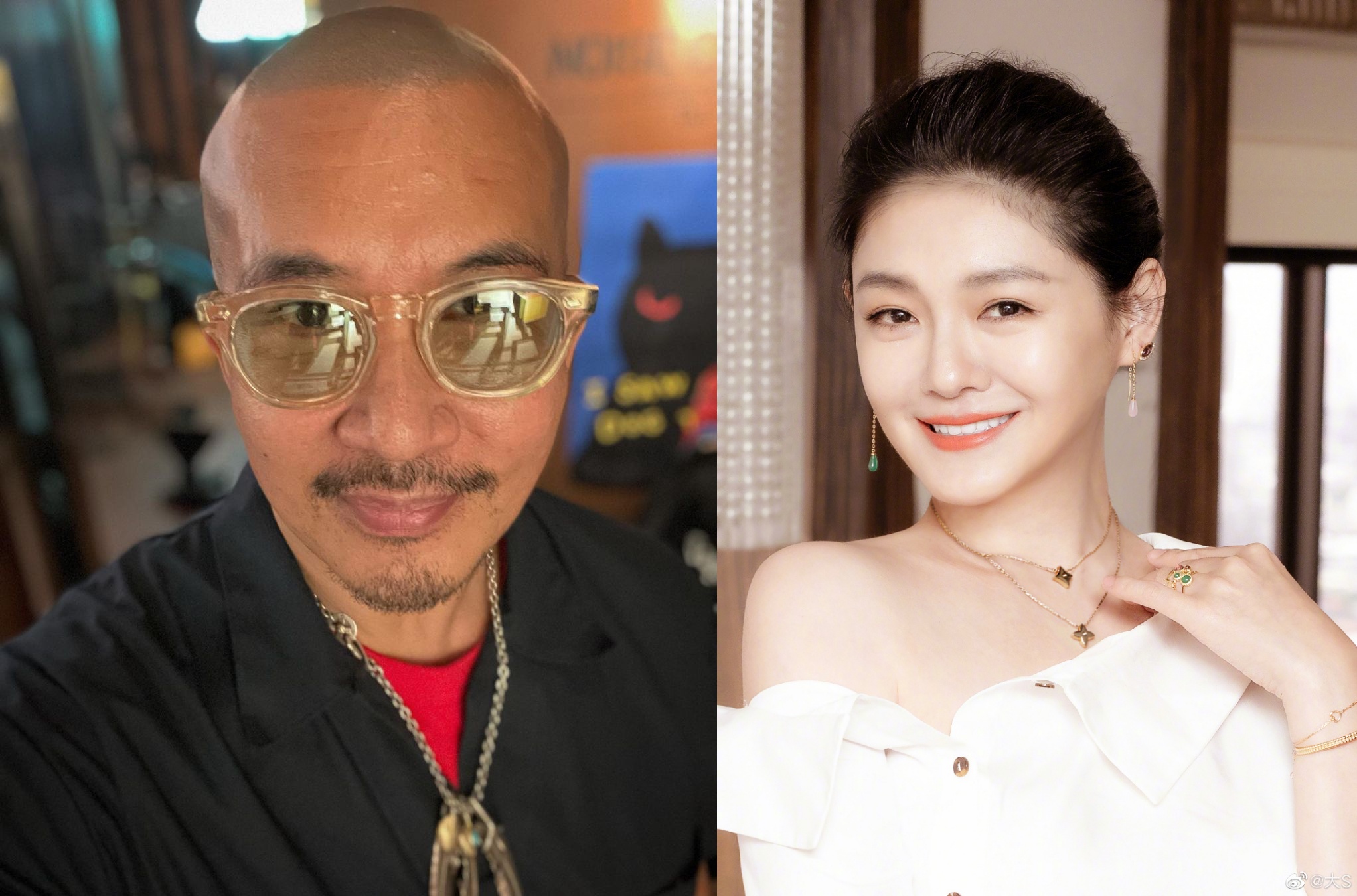 具俊曄已與大S一雙兒女見面了。（翻攝具俊曄IG、大S微博）