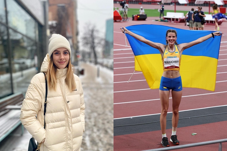 烏克蘭的跳高女神馬胡奇克日前在室內世錦賽勇奪金牌，賽後她也淚灑現場。（翻攝自@rosya_dp IG）