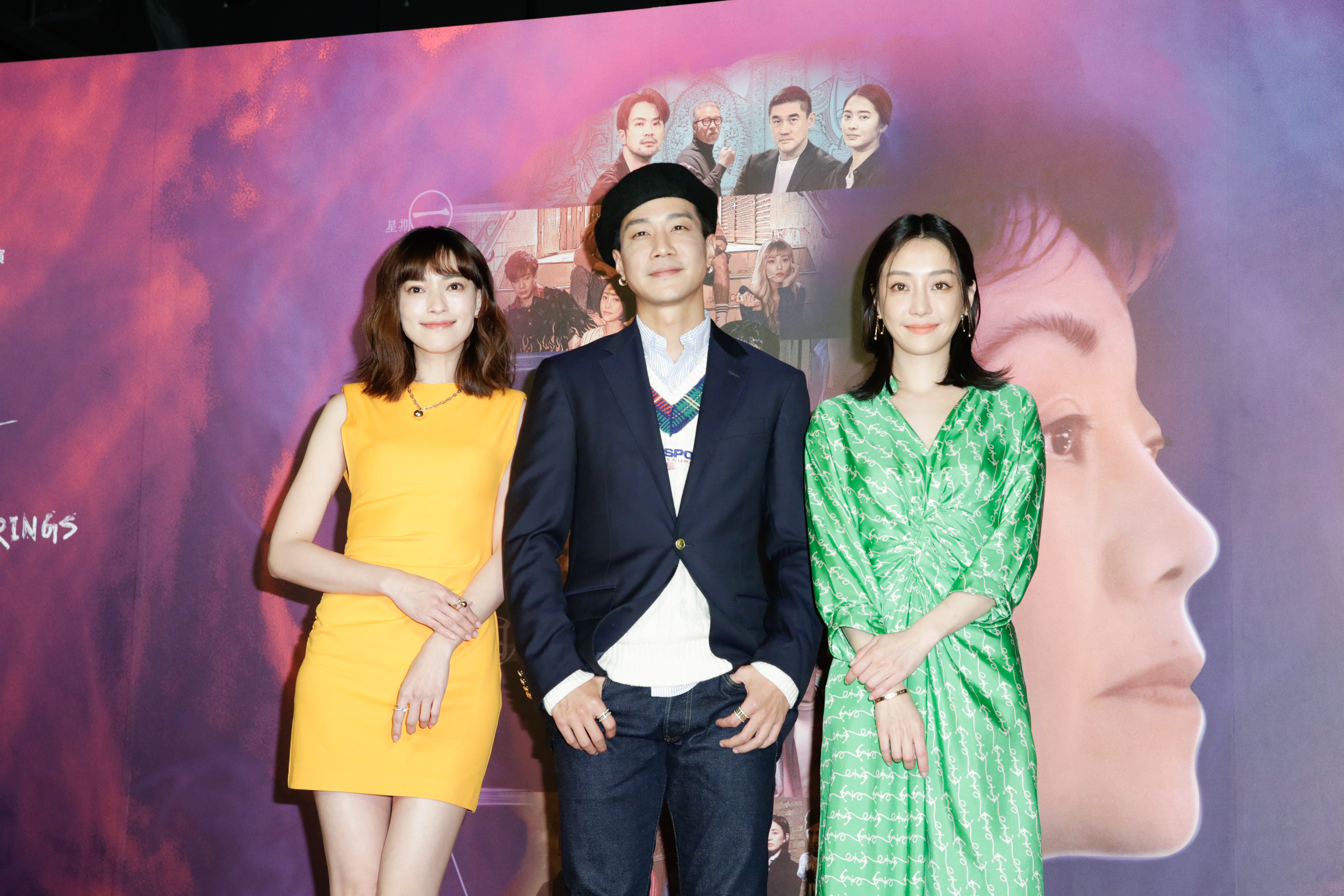 薛仕凌（中）與姚以緹（左）、謝欣穎（右）在劇中有不同角色的呈現。