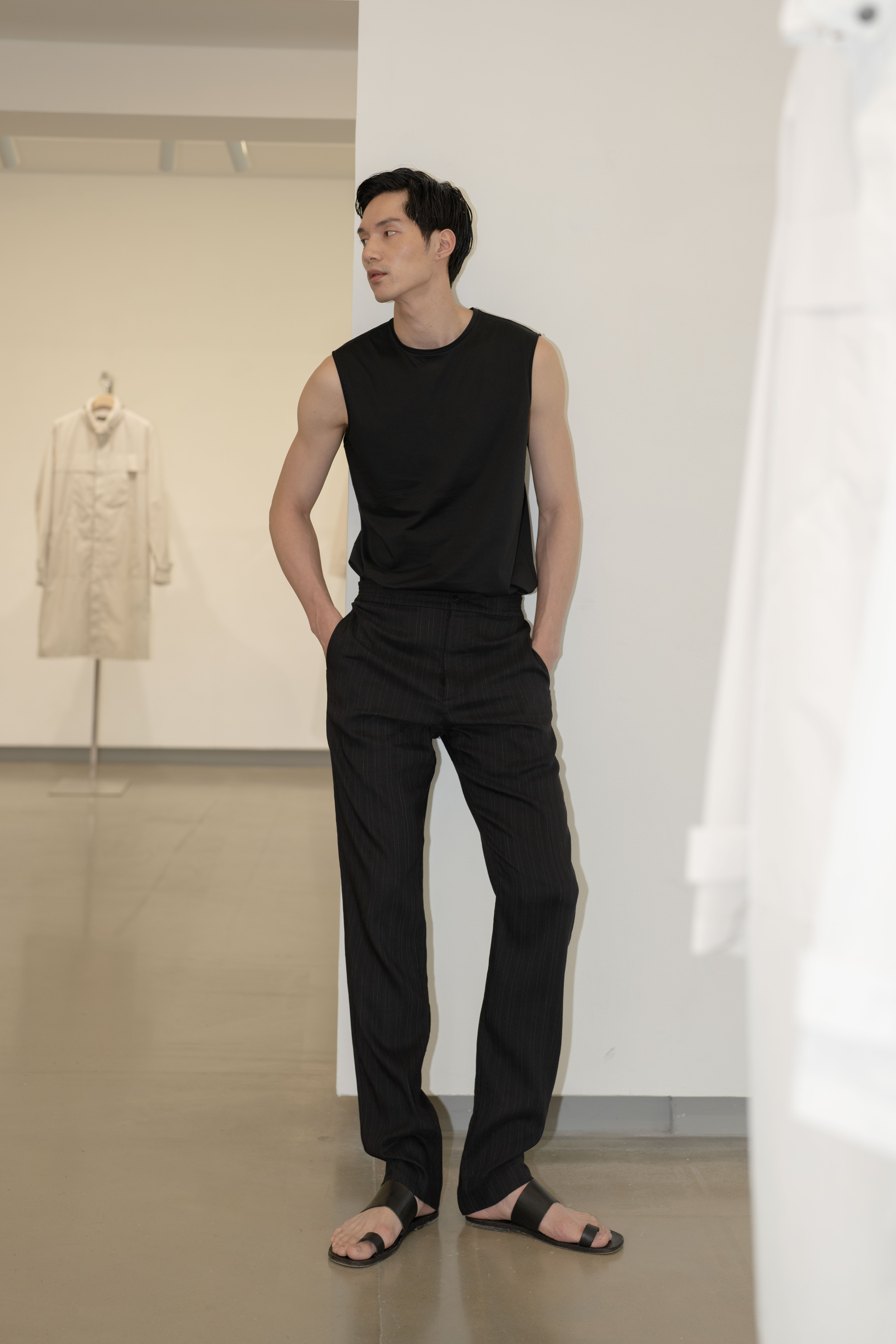 去蕪存菁的直接與俐落，是peter wu本季服裝重點。（peter wu提供）
