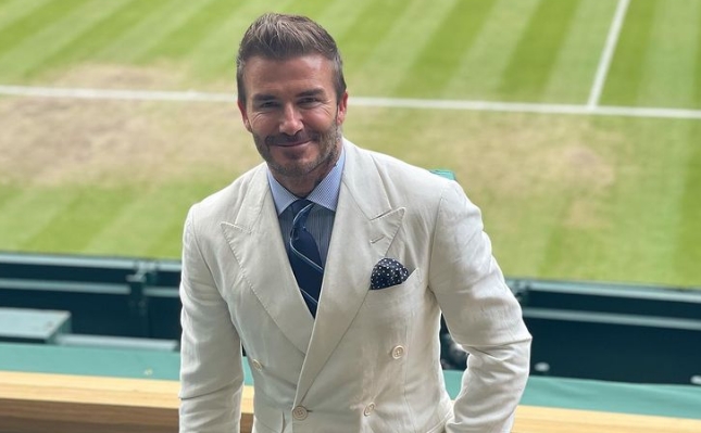 英國「足球金童」貝克漢，和卡達簽下10年合約擔任卡達大使，進帳金額高達1.5億英鎊（約新台幣55億元）。（翻攝貝克漢IG）