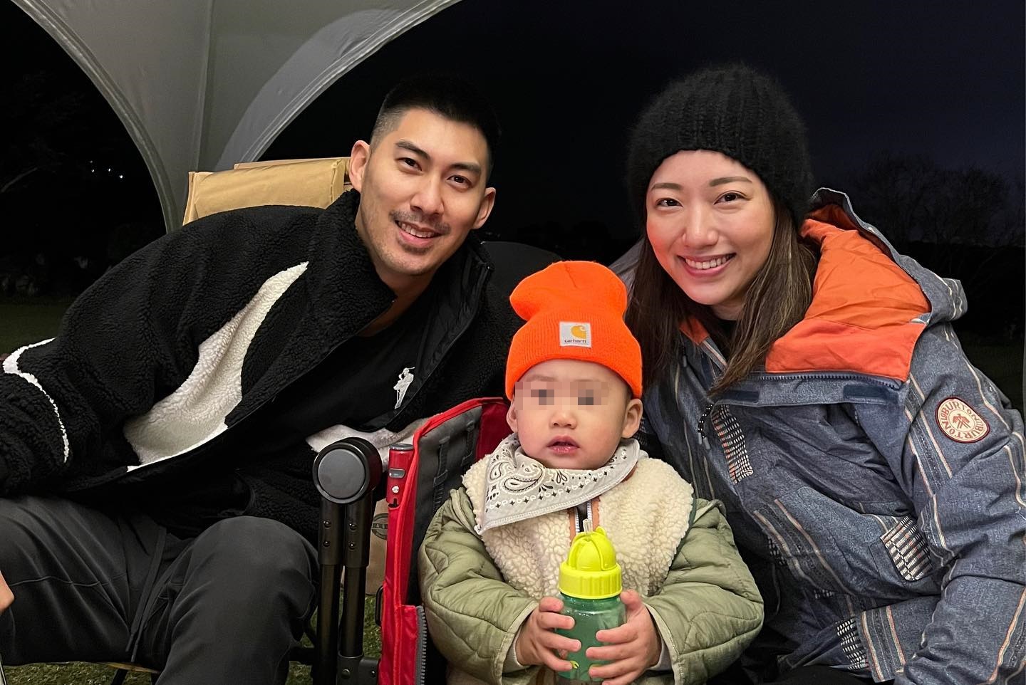 毛加恩和羅雯婚後育有一子。（翻攝自毛加恩臉書）