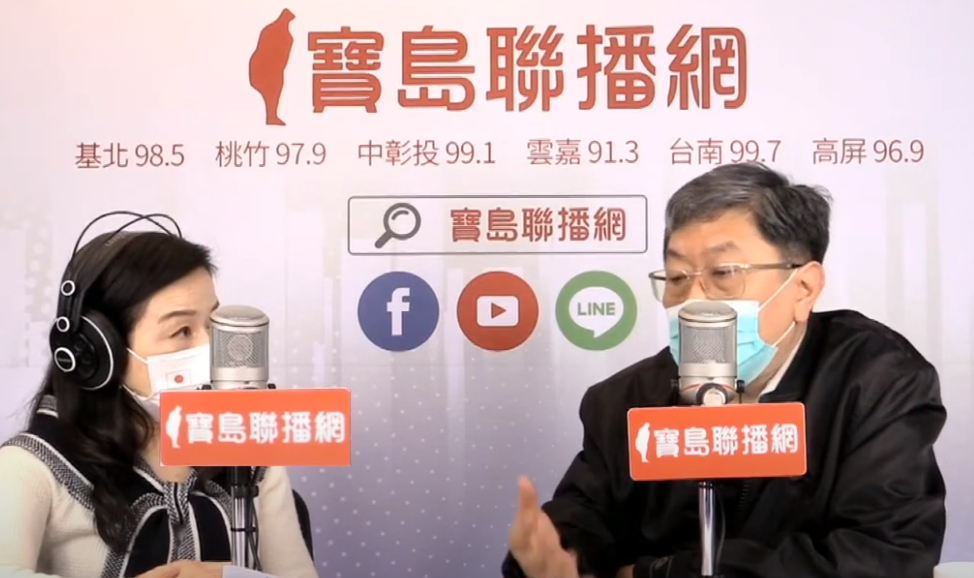 李秉穎重申，疫苗接種率越低、解封腳步越慢。（翻攝自寶島聯播網YouTube）