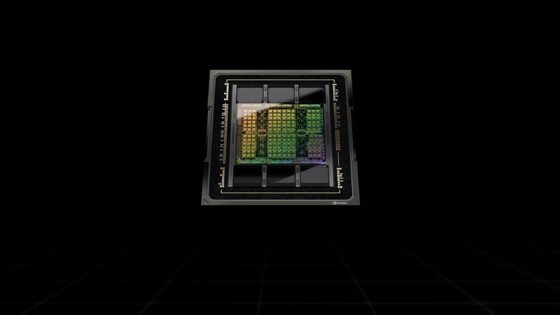 NVIDIA H100這款GPU封裝了800億個電晶體，號稱是全球最大且效能最強大的加速器。（照片來源: NVIDIA）