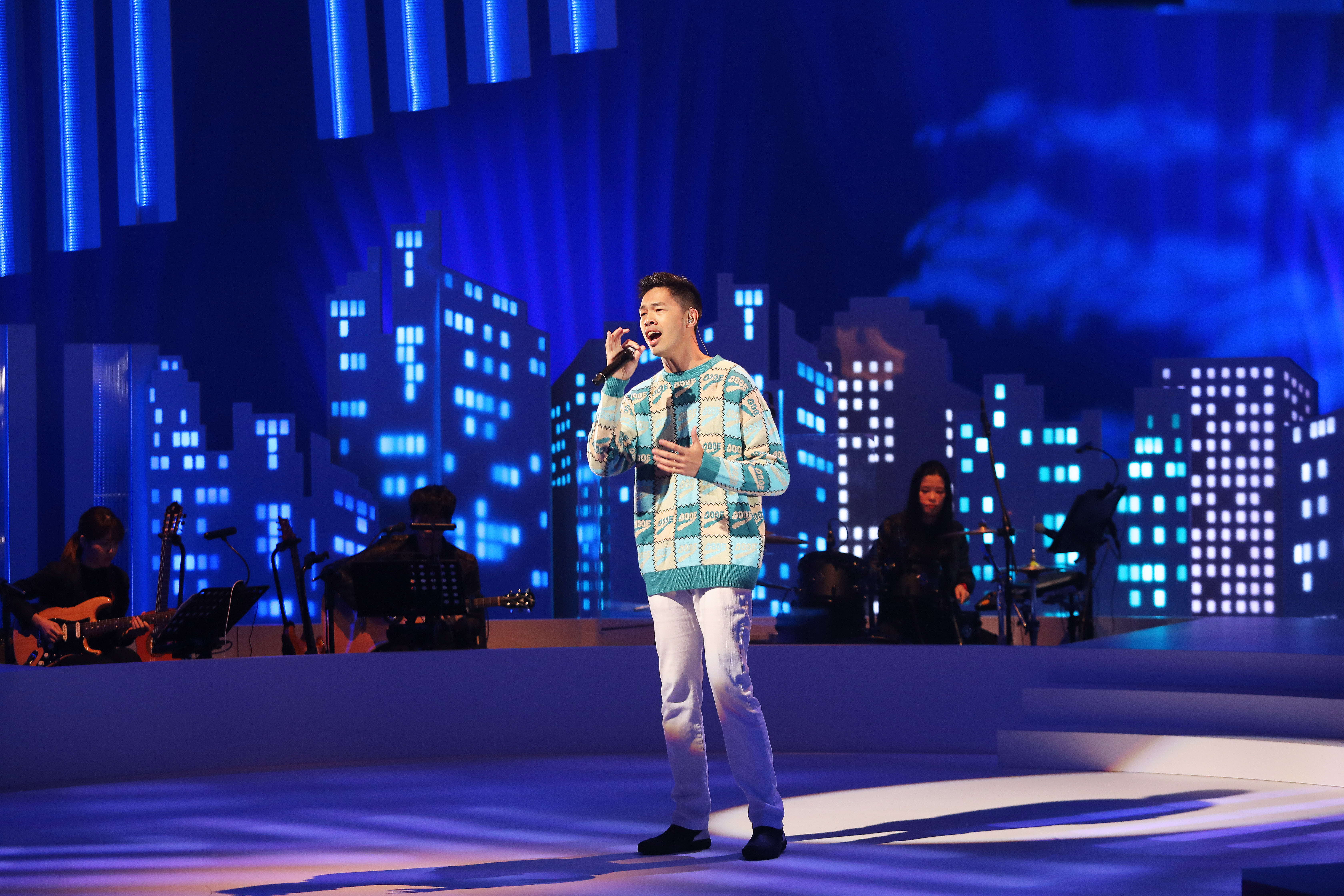 陳大天在節目中向女友愛的告白。（公視提供）