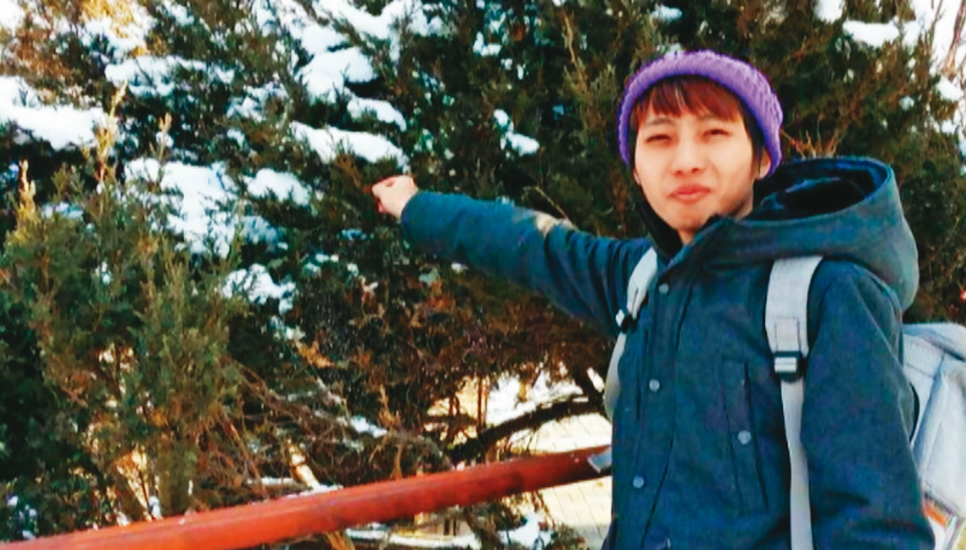 麥男來台就讀文化大學一年，因為未繳註冊費而被註銷學籍。（翻攝畫面）