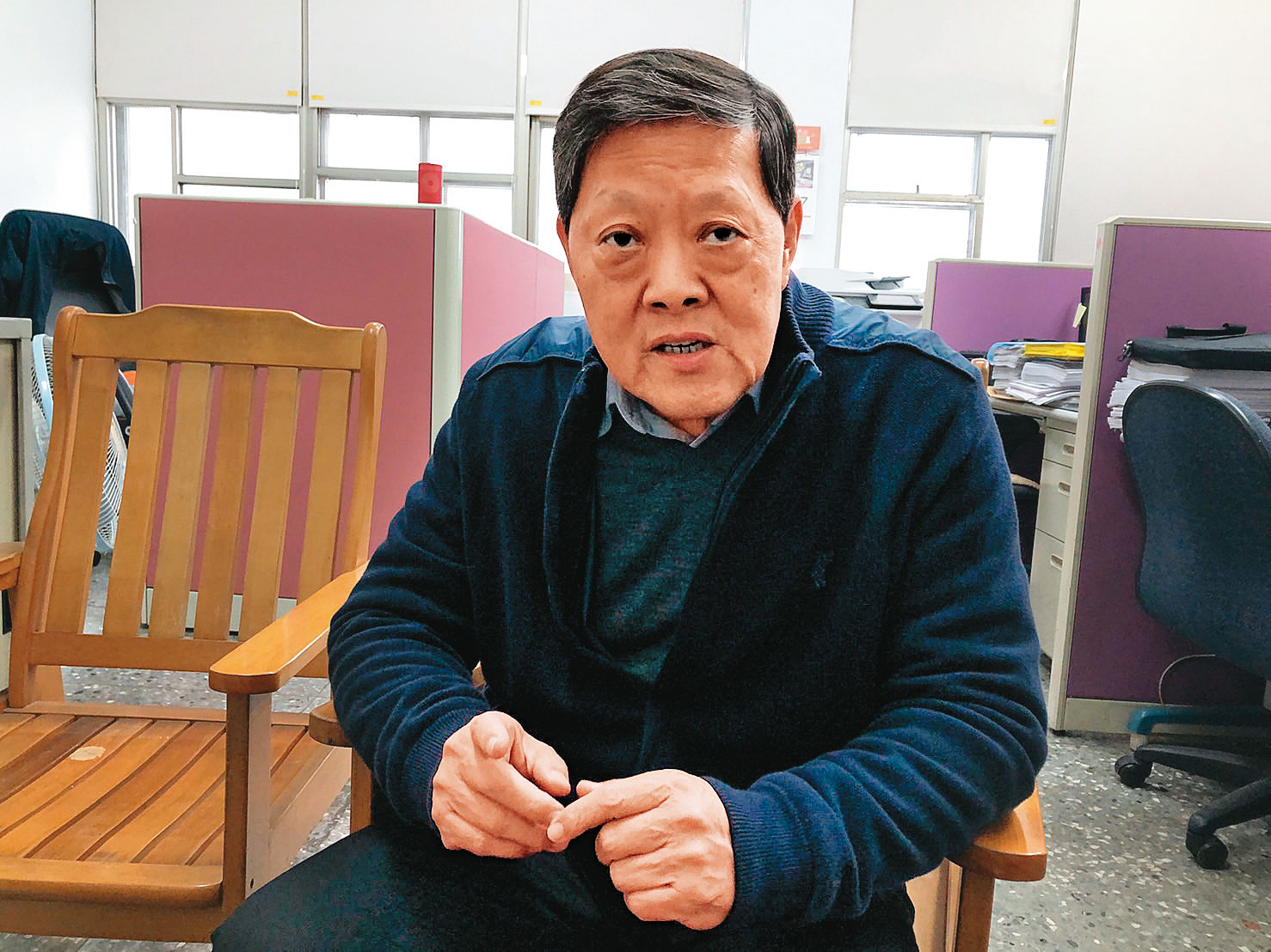 時任台北市警局士林分局偵查隊長的陳烈誠，對本案印象深刻。（潘姵如攝）