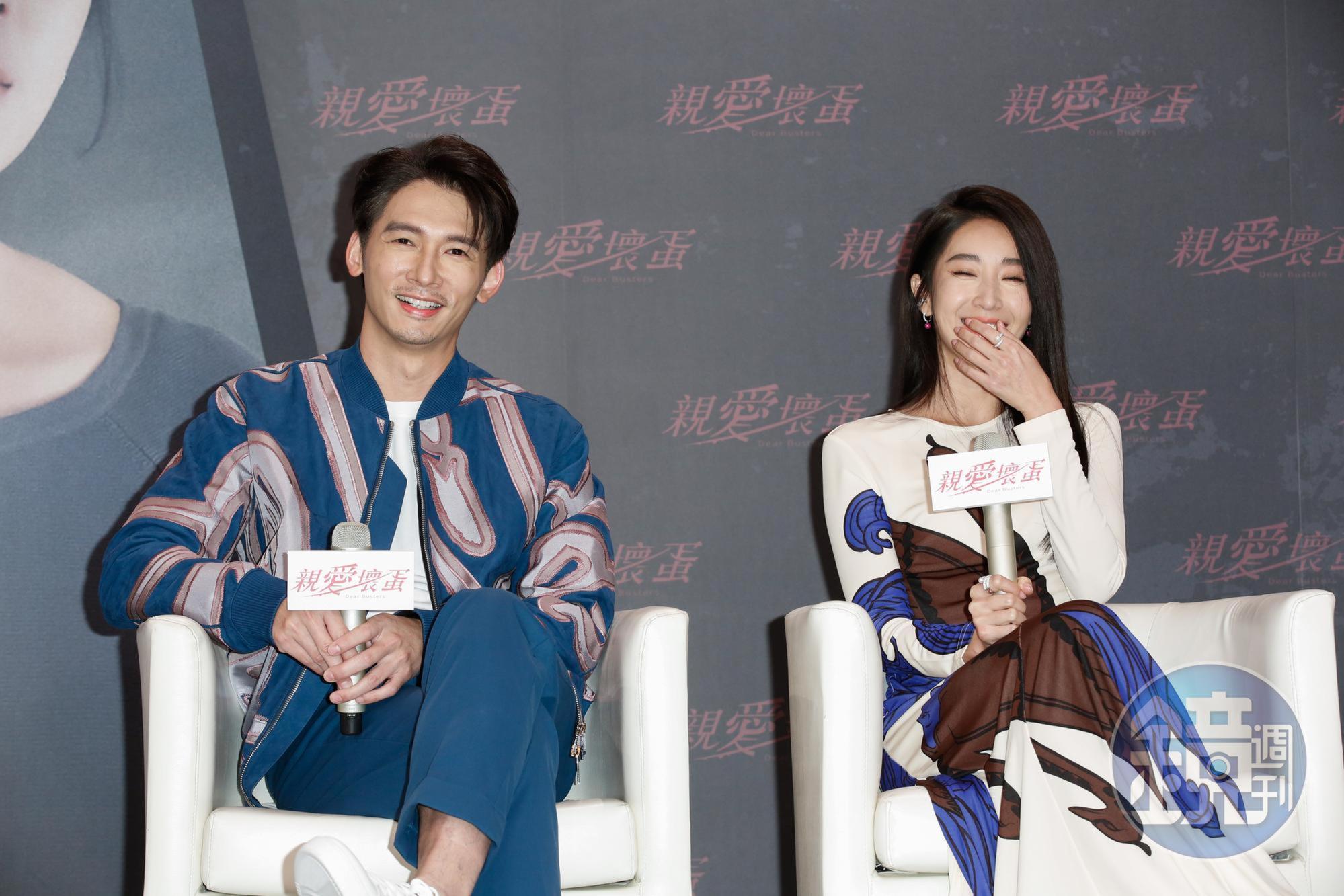 隋棠（右）、温昇豪（左）這對《犀利人妻》老搭檔，再次在新戲《親愛壞蛋》合作。