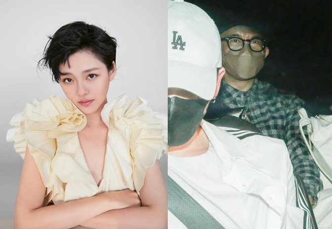 具俊曄（右）出關後就直奔大S豪宅自主管理，據傳大S已委託代理人至戶政事務所辦理好結婚登記。（左圖翻攝自大S臉書）