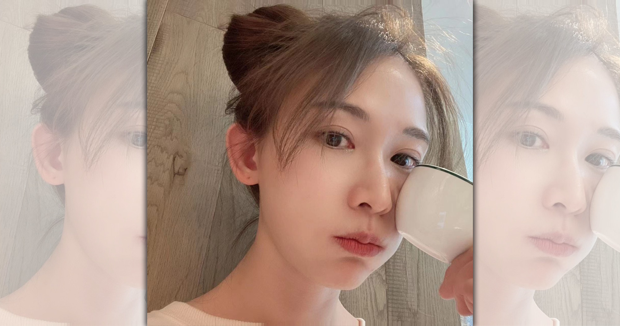 林志玲公開一張自拍照，產後狀態好到令人羨慕不已。（翻攝自林志玲臉書）