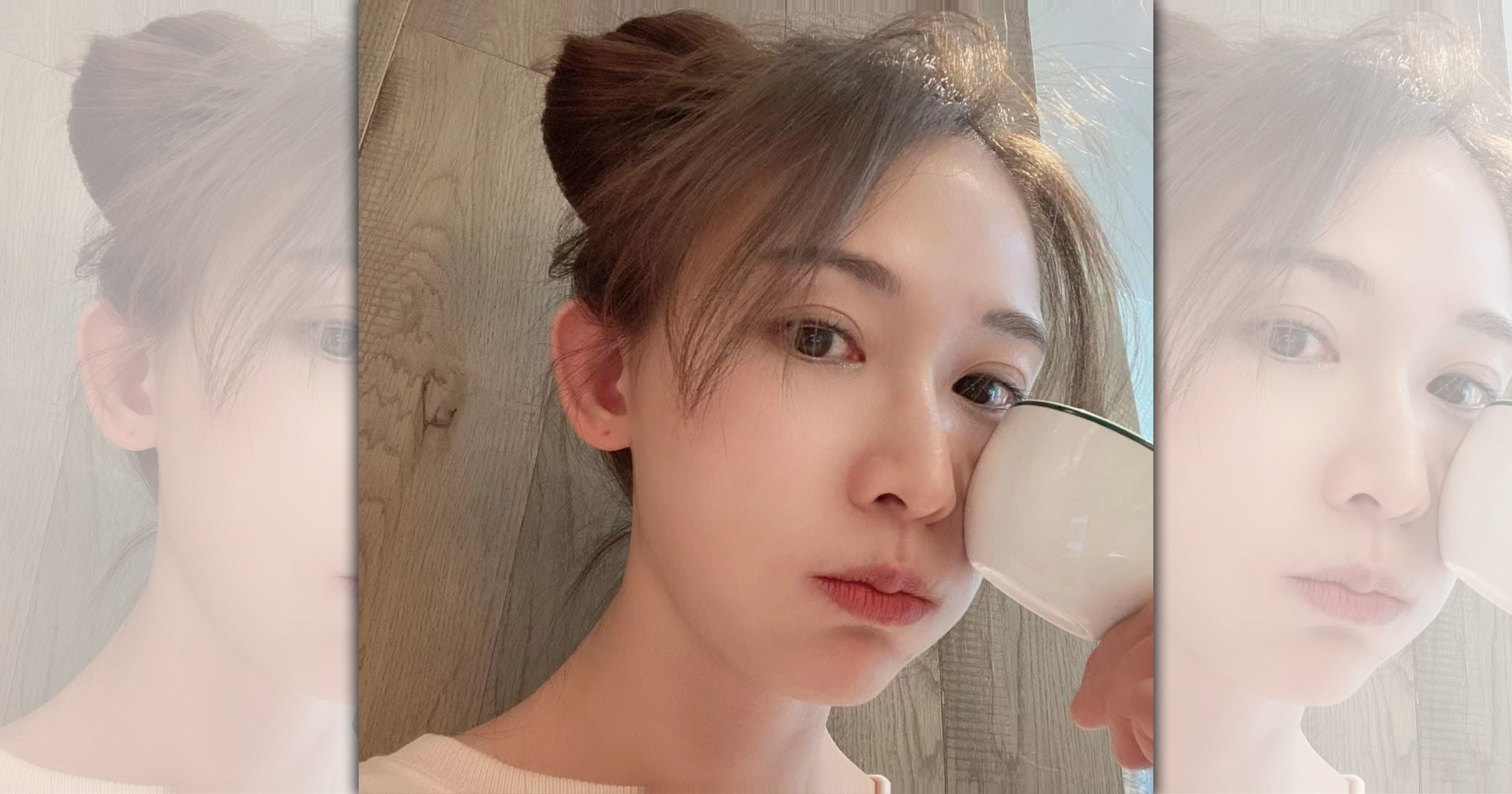 林志玲公開一張自拍照，產後狀態好到令人羨慕不已。（翻攝自林志玲臉書）