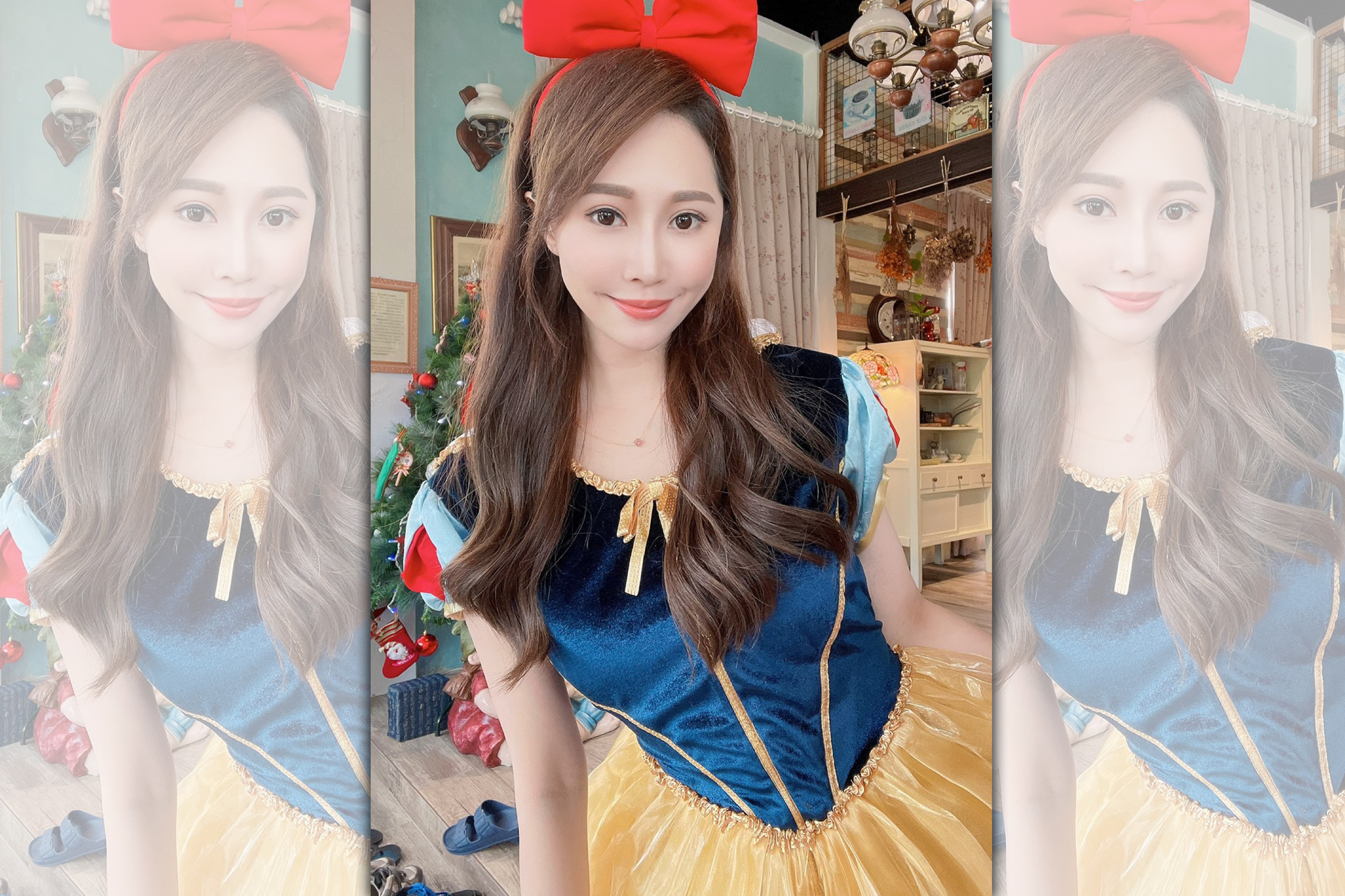 黃露瑤Cosplay化身白雪公主博關注 。（楠軒工作室提供）