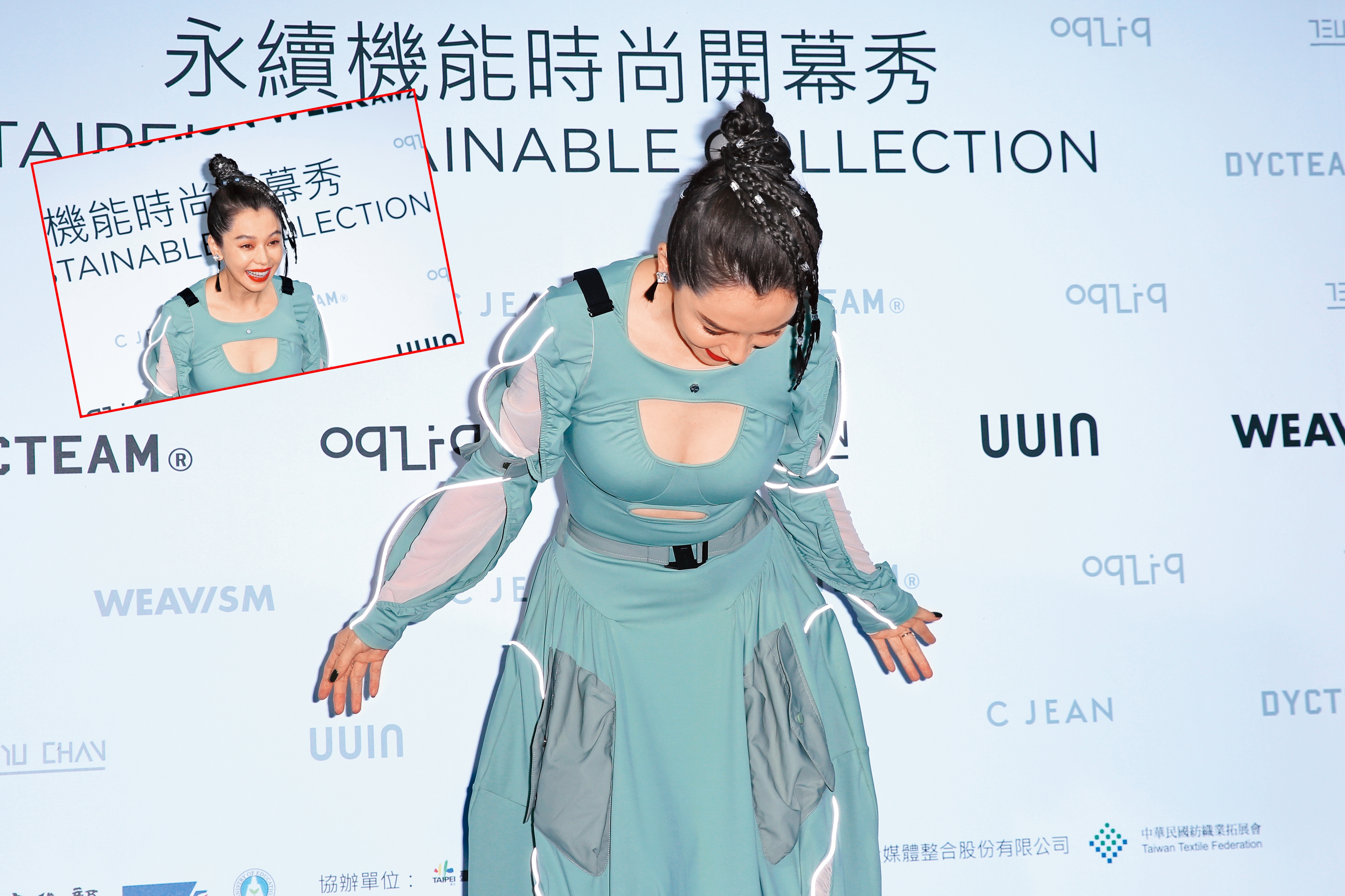 徐若瑄鞠躬倒奶，啊嘶～太性感了！明知違反法規，也要飛奔去找她聚會啊！（誤）