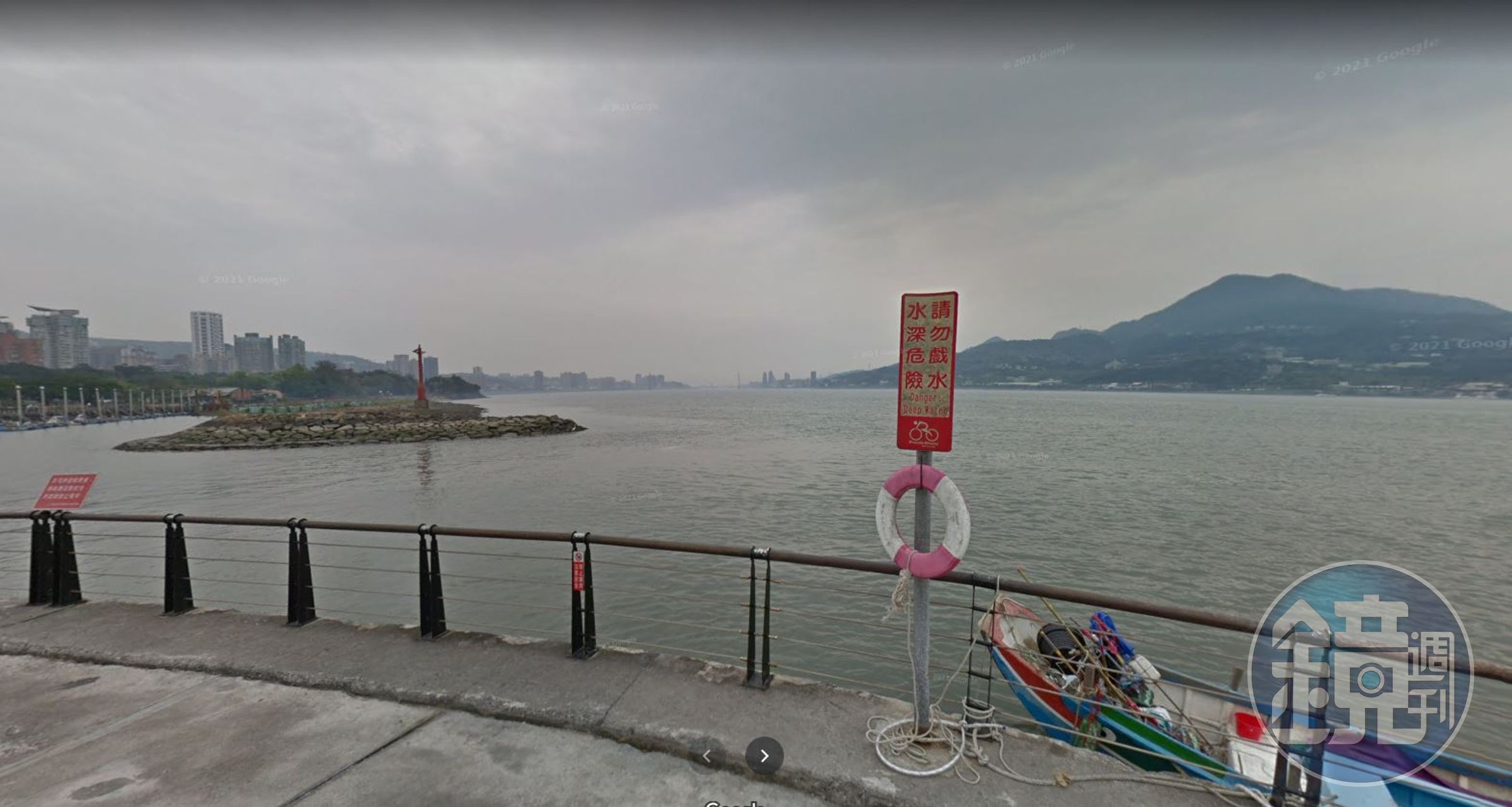 鄭姓少年酒後在朋友的起鬨下竟跳入淡水河中不幸身亡。（示意圖，翻攝自Google Map）