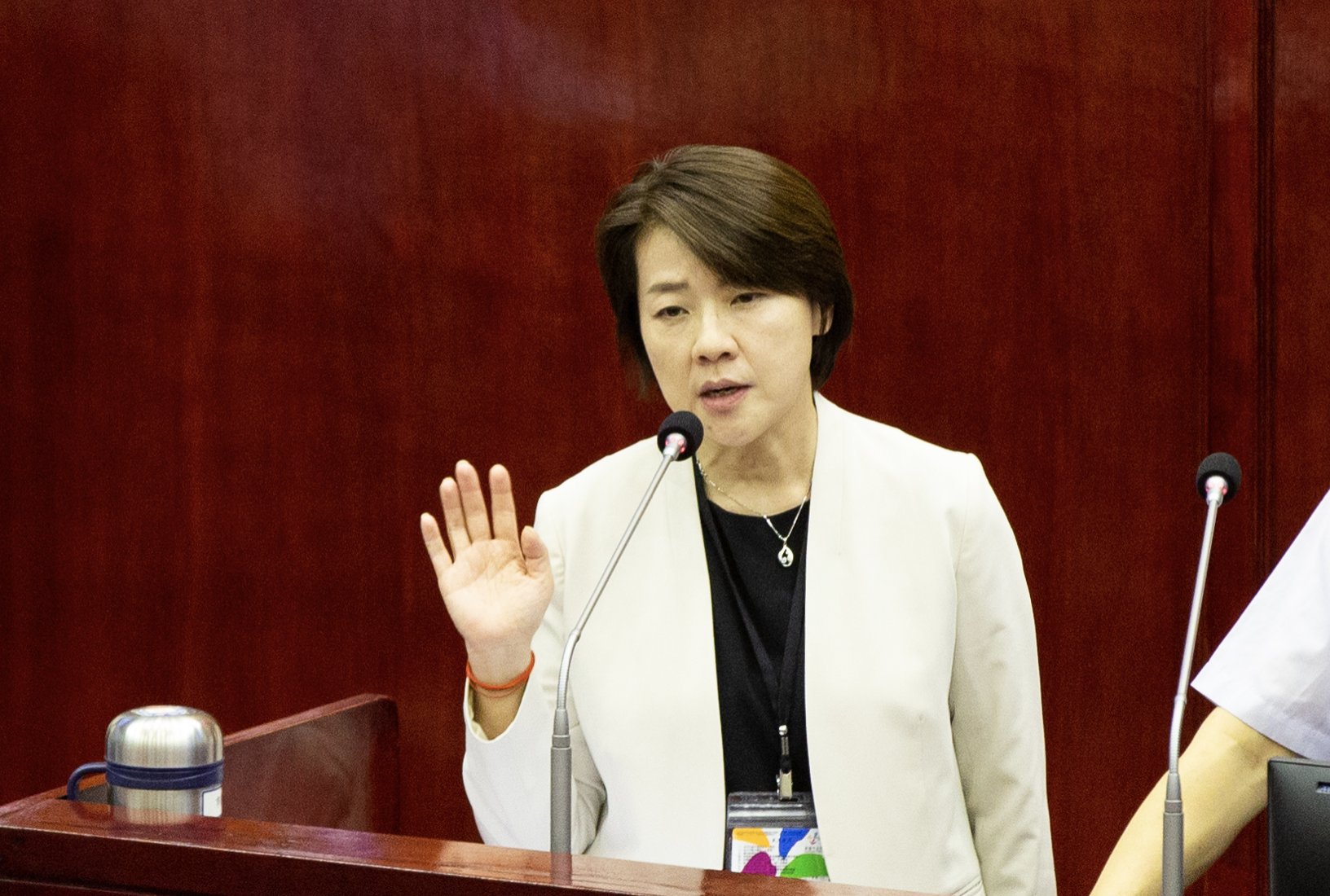 台北市勞動局長陳信瑜日前被點名上任兩年來請假總時數高達806小時，黃珊珊則為陳信瑜抱屈。（資料照）